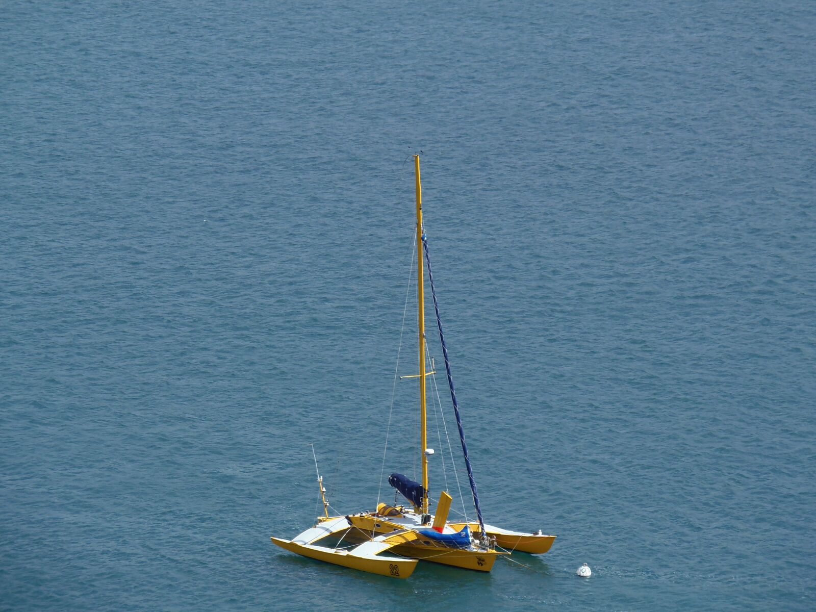 Olympus SP-810UZ sample photo. Catamaran, sailboat, ocean photography