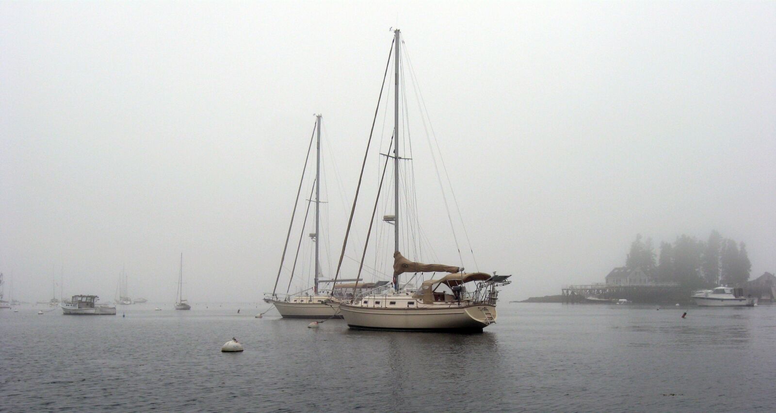 Canon PowerShot A590 IS sample photo. Boothbay harbor, maine, sailboat photography