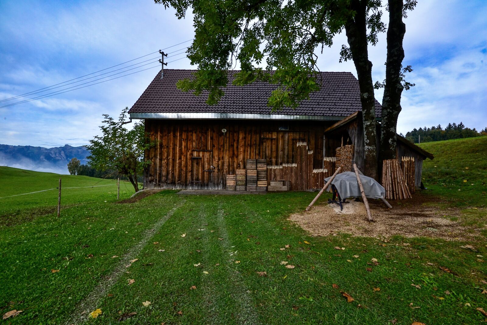 Nikon D3100 sample photo. Hut, wood, nature photography