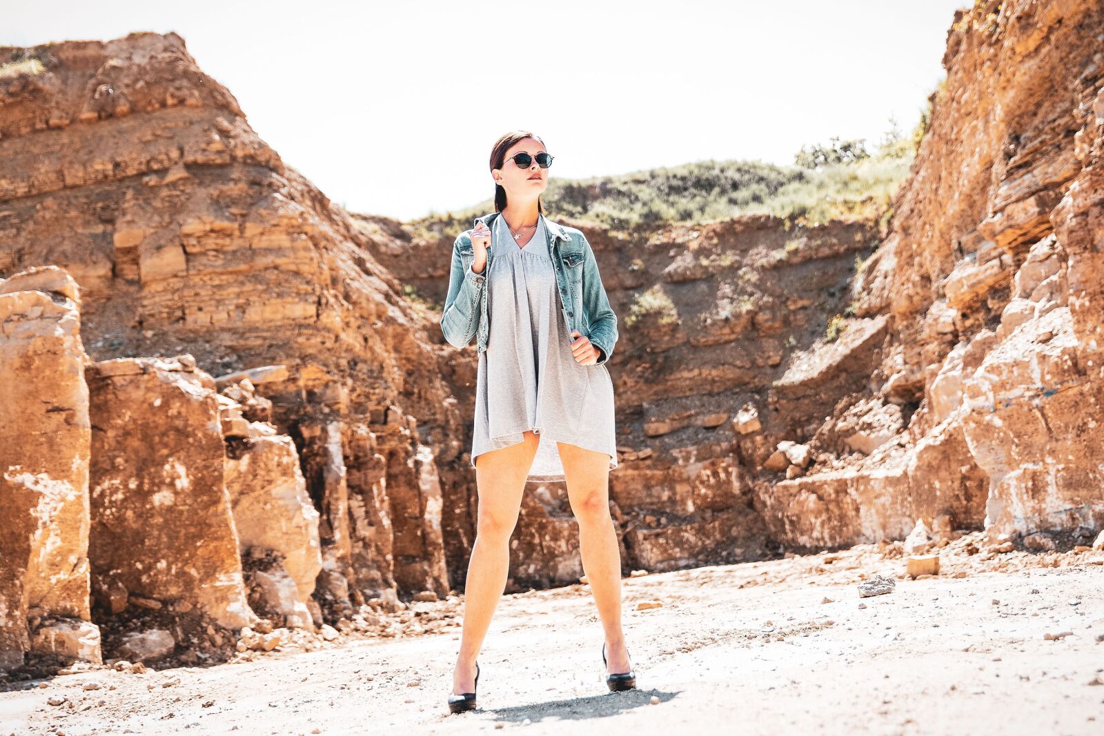 Canon EOS 6D sample photo. Woman, model, quarry photography