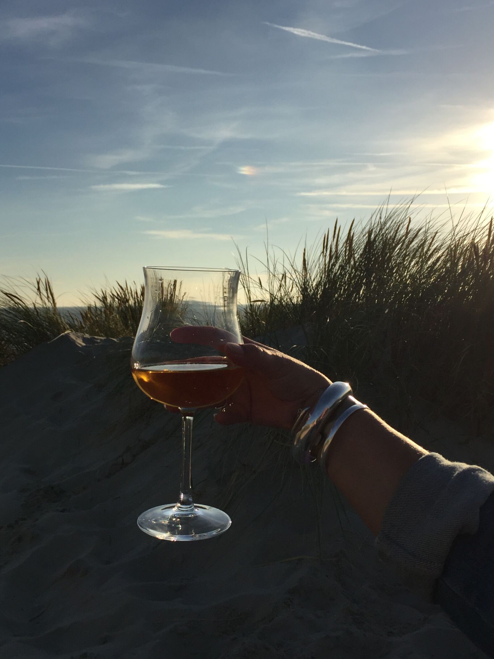 Apple iPhone 6 sample photo. Sunset, drink, beach photography