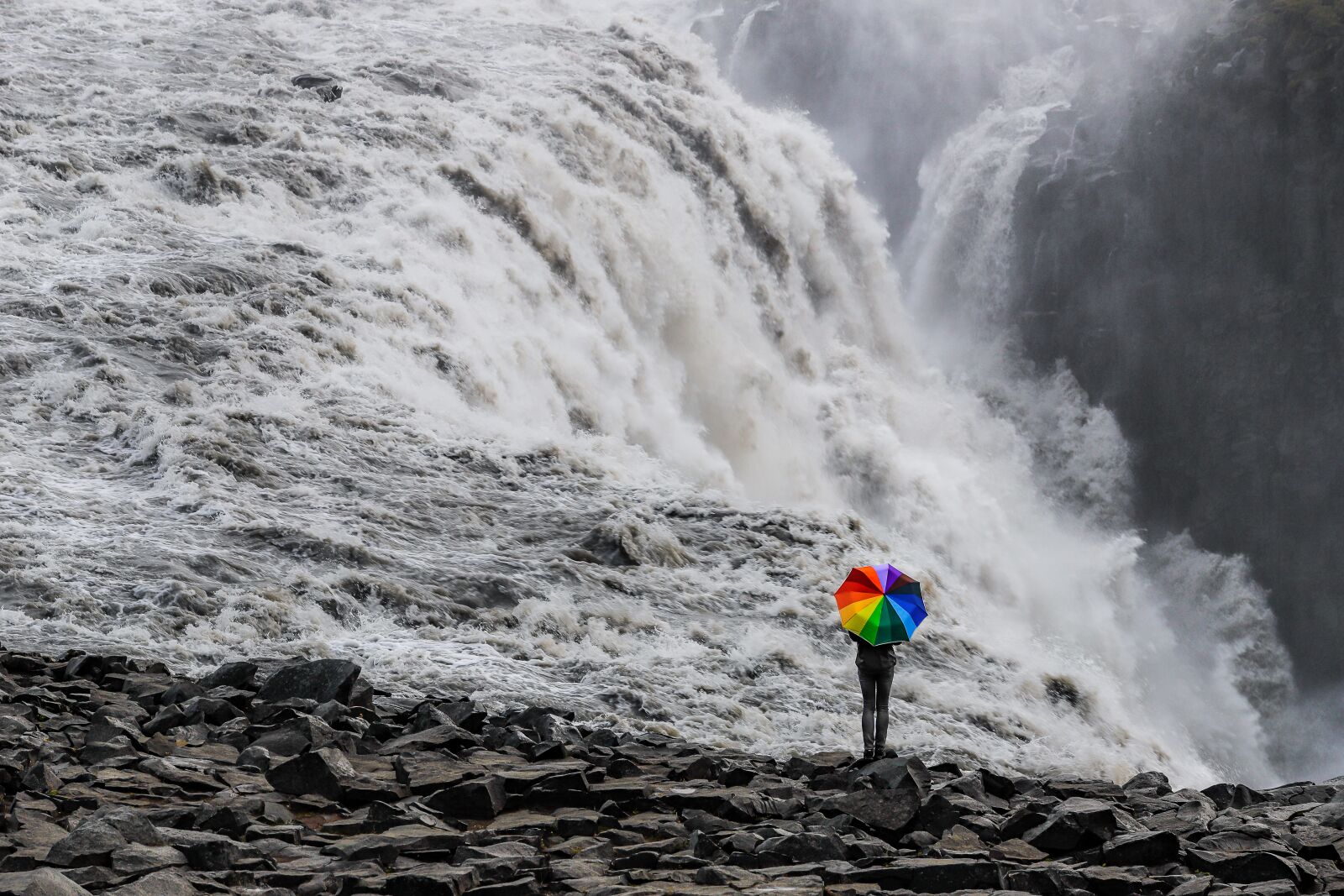 Canon EF 70-200mm F2.8L USM sample photo. Waterfall, umbrella, nature photography