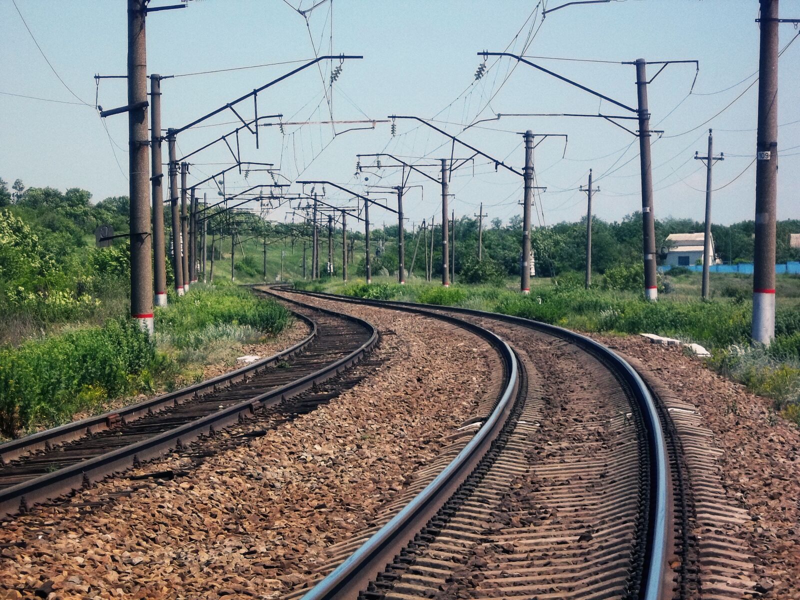 Kodak EASYSHARE M575 DIGITAL CAMERA sample photo. Railway, rails, the way photography
