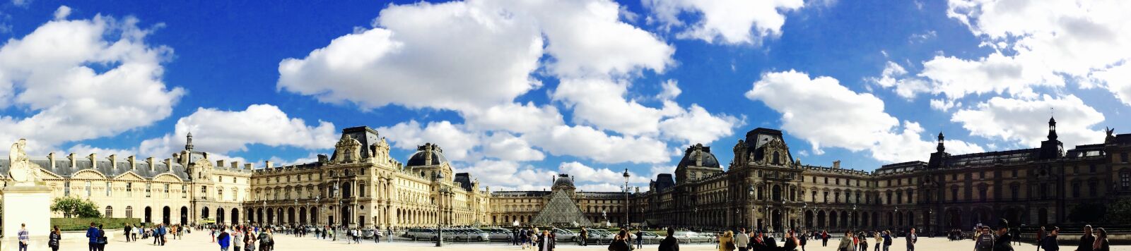 iPhone 5s back camera 4.12mm f/2.2 sample photo. Paris, blue, sky, panorama photography