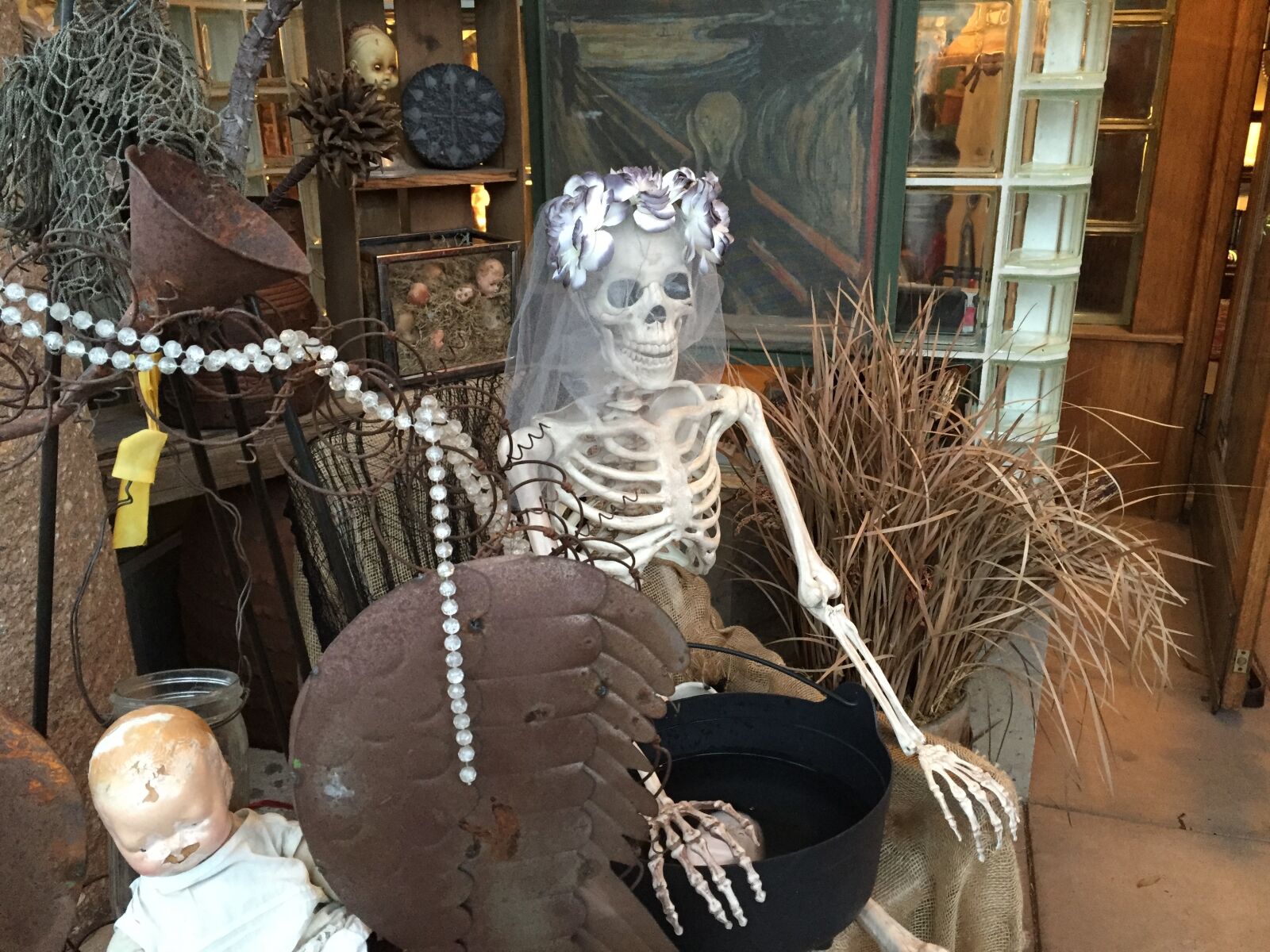 iPhone 6 Plus back camera 4.15mm f/2.2 sample photo. Halloween, death, skeleton photography