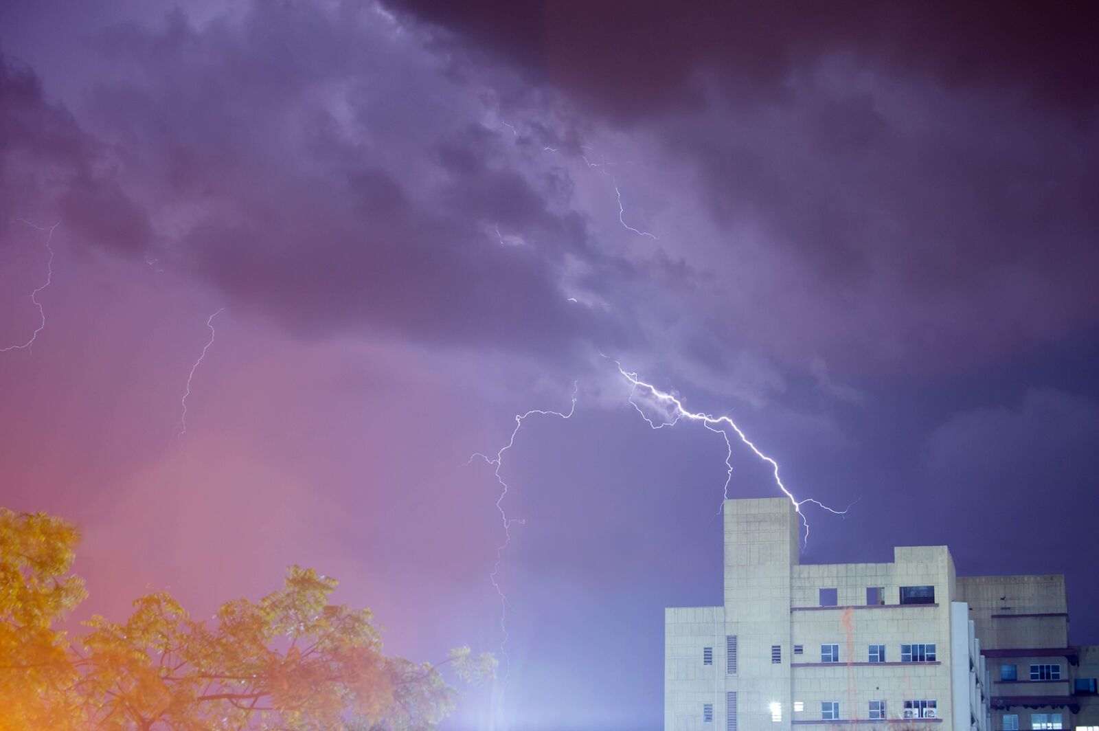 Nikon D3200 sample photo. Rain, rainy night, lightning photography