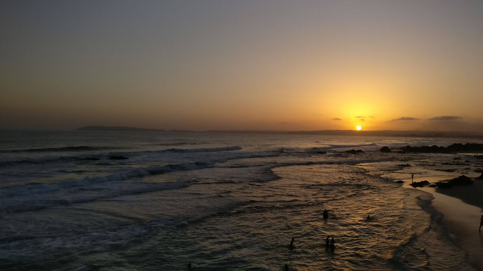 OnePlus A3003 sample photo. Sunset, most, sea photography