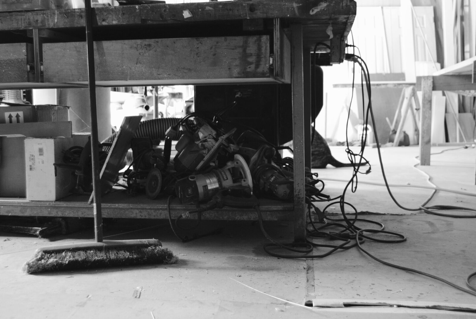Nikon D3000 sample photo. Black, and, white, carpentry photography