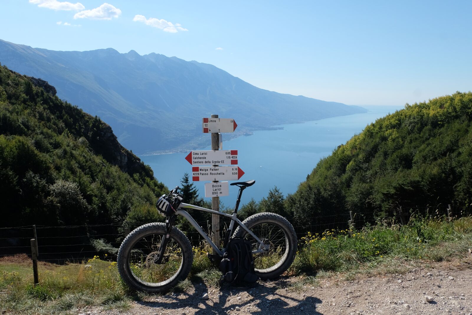 Fujifilm XC 16-50mm F3.5-5.6 OIS II sample photo. Cycling, lake, mountains photography