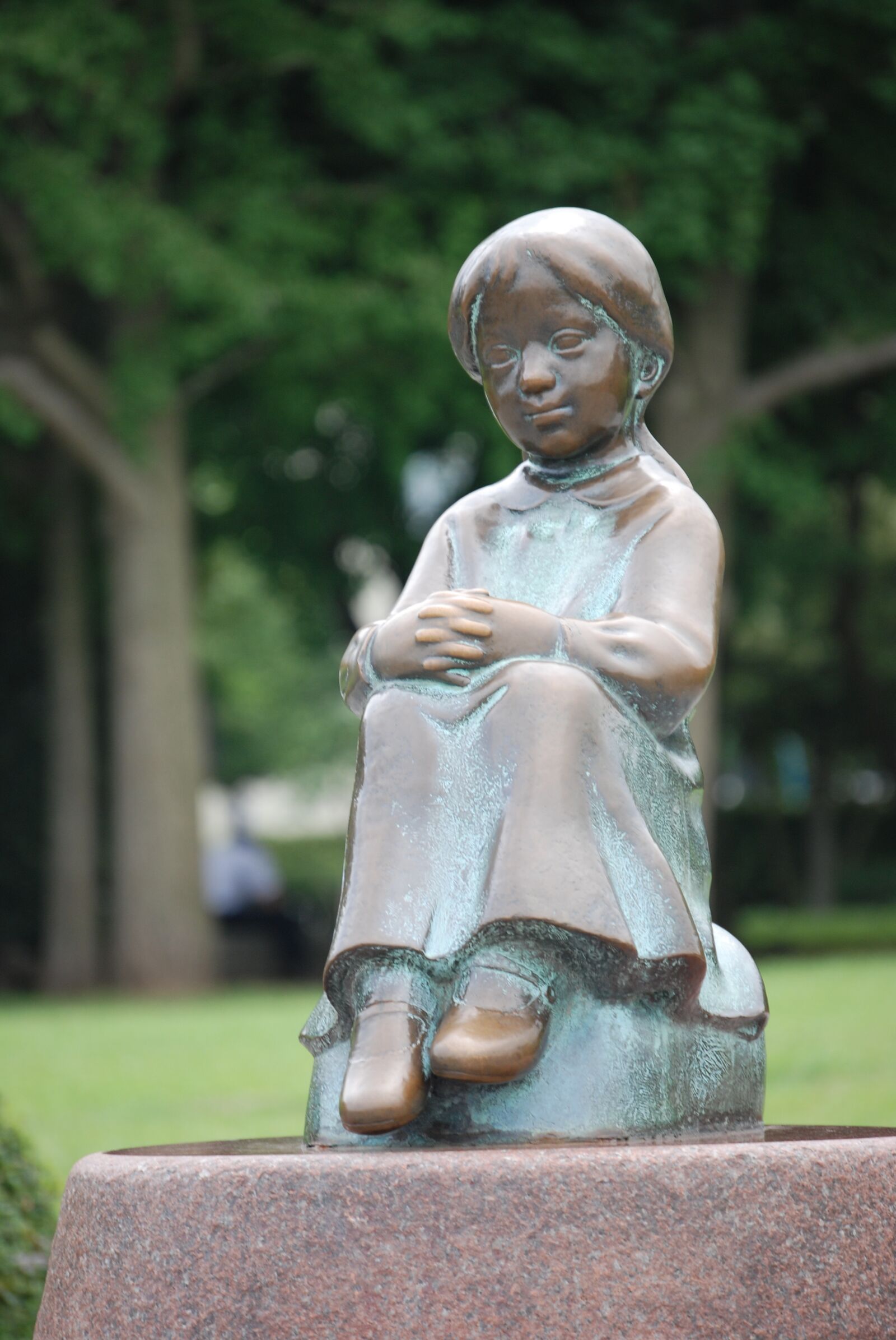 Nikon D80 sample photo. Statue, girl, yokohama photography