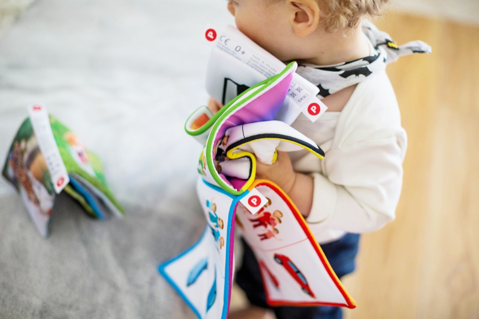 Canon EF 50mm F1.4 USM sample photo. Books, toys, baby photography