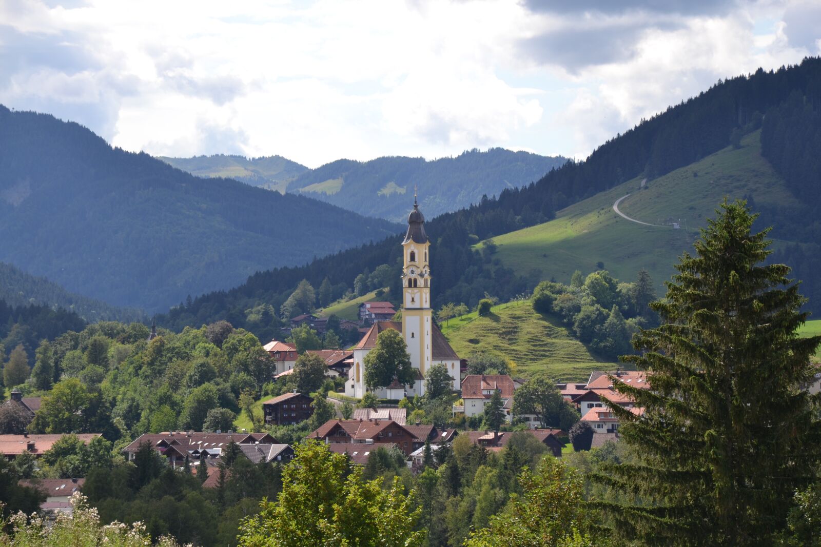 Nikon D3100 sample photo. Allgäu, church, landscape photography
