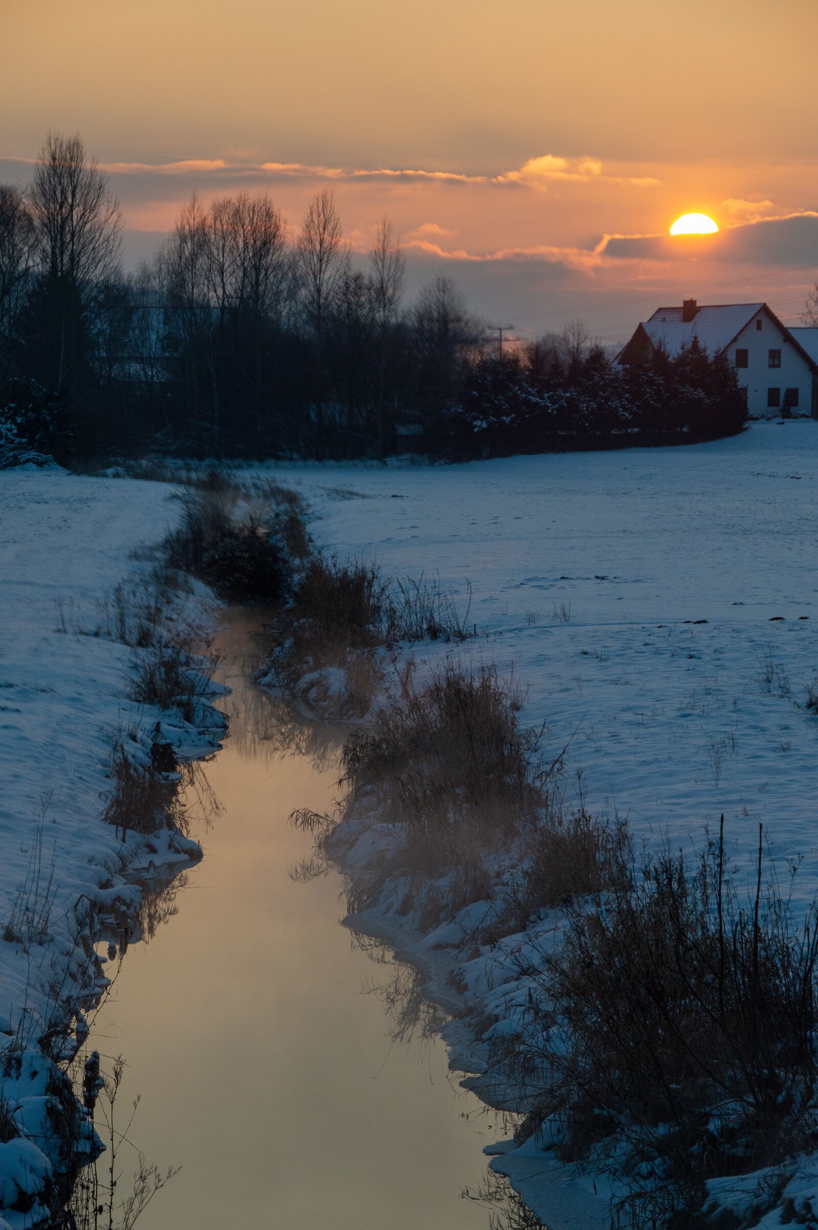 Nikon D3200 sample photo. Winter, morning, morgenstimmung photography