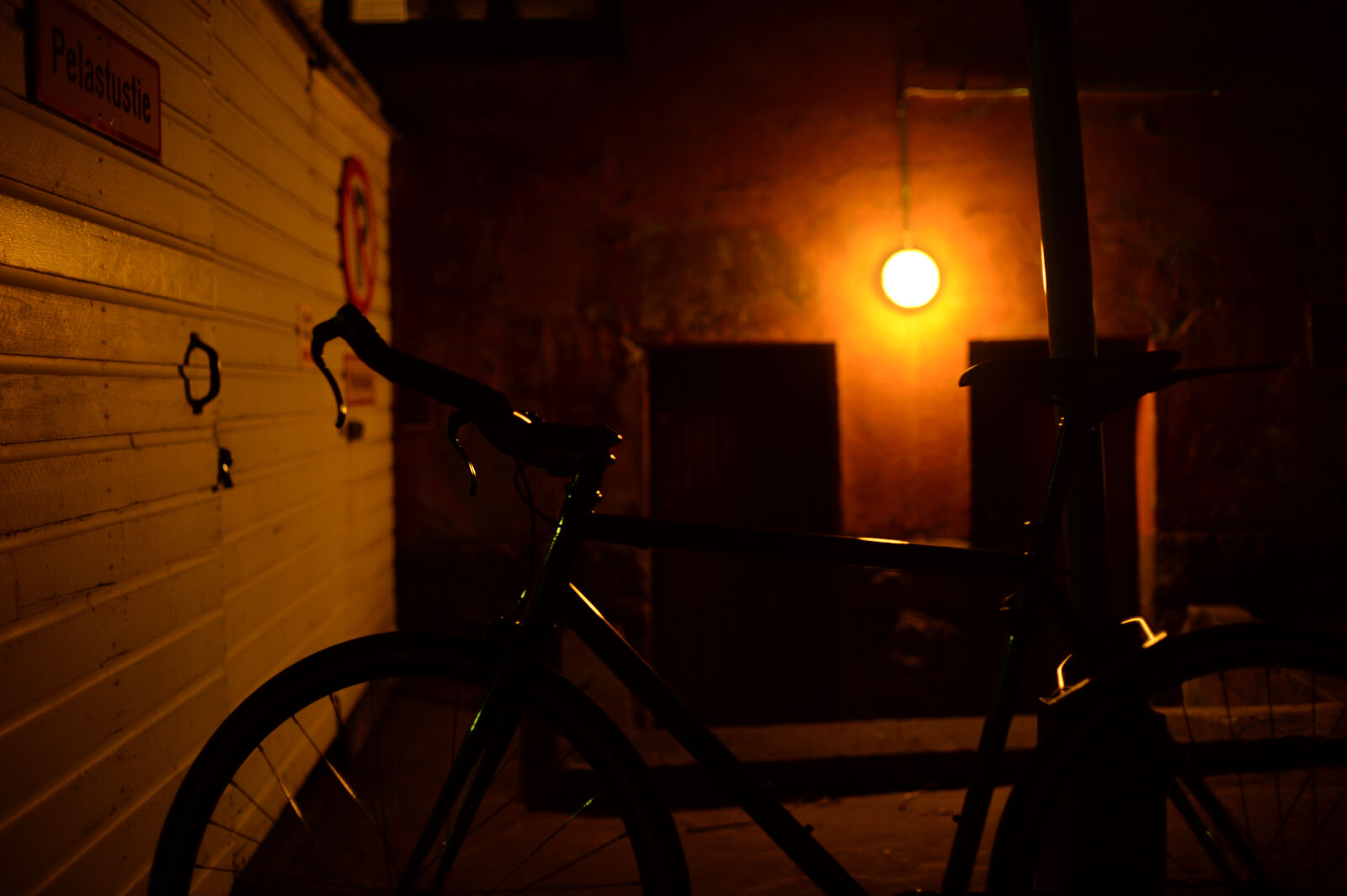 Nikon Df sample photo. Bicycle of dark photography