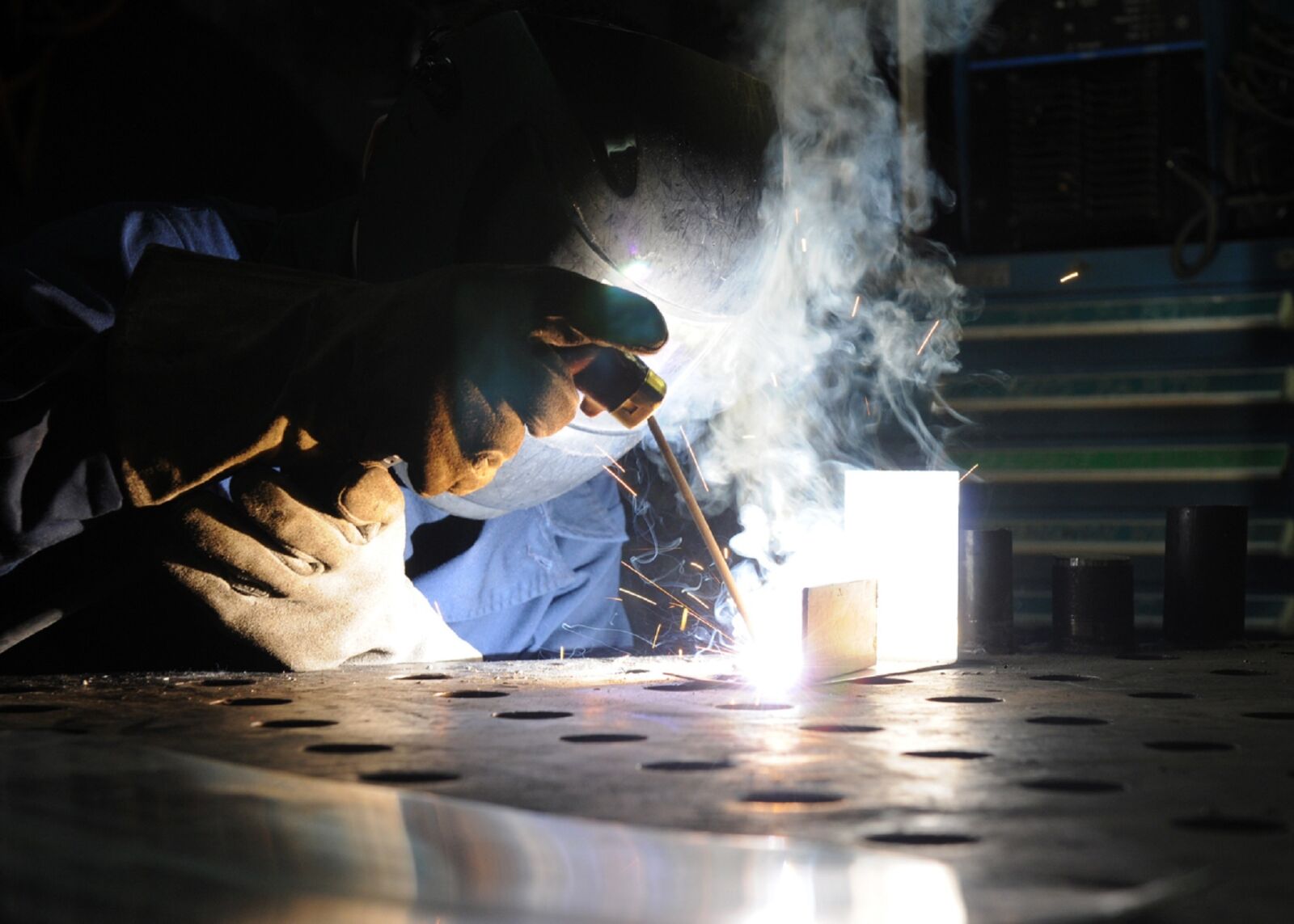 Nikon D300S sample photo. Construction, worker, welding photography
