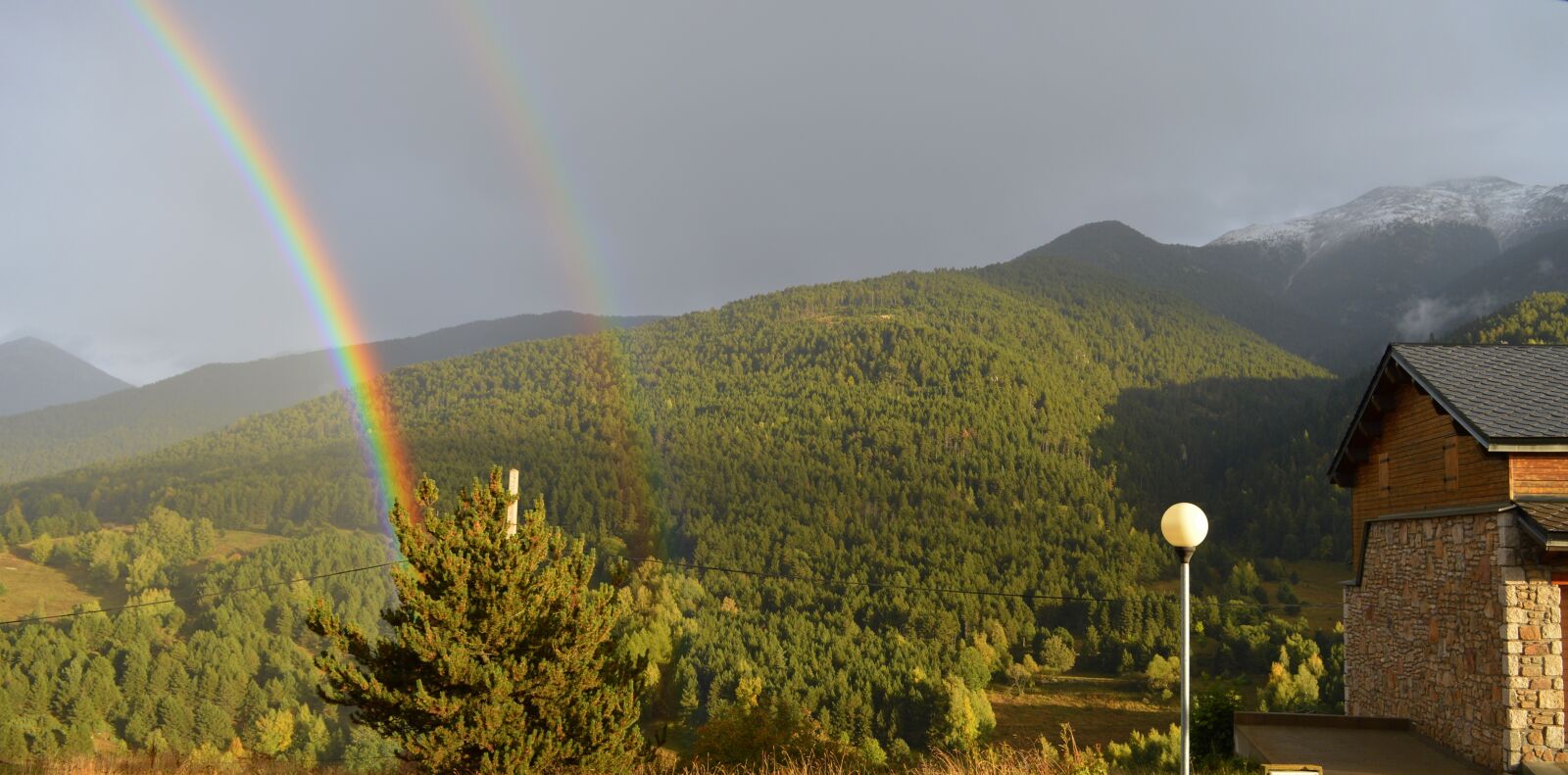 Nikon D3200 sample photo. Rainbow, mountain, nature photography