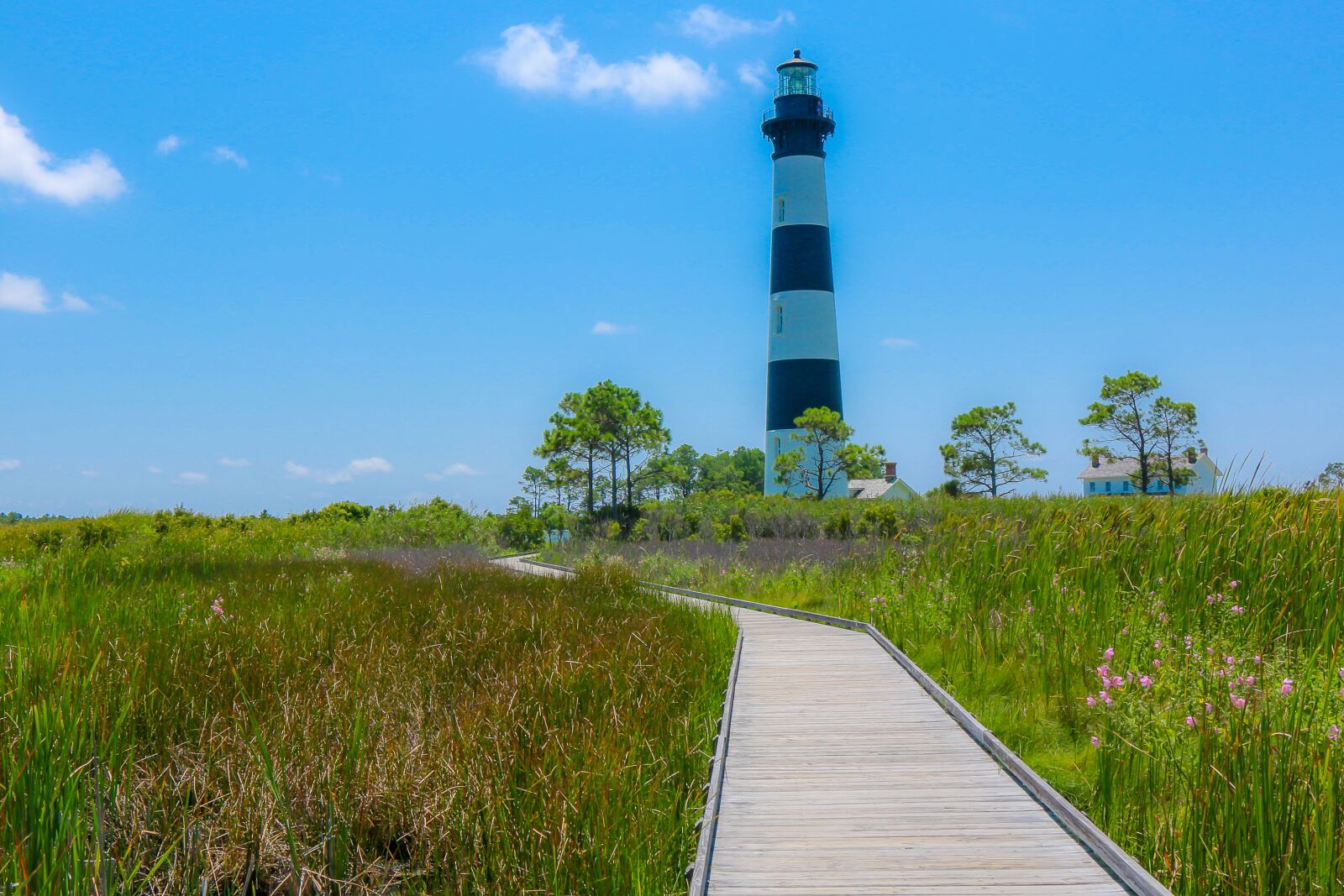 Canon EOS 70D sample photo. Lighthouse, blue, outer banks photography