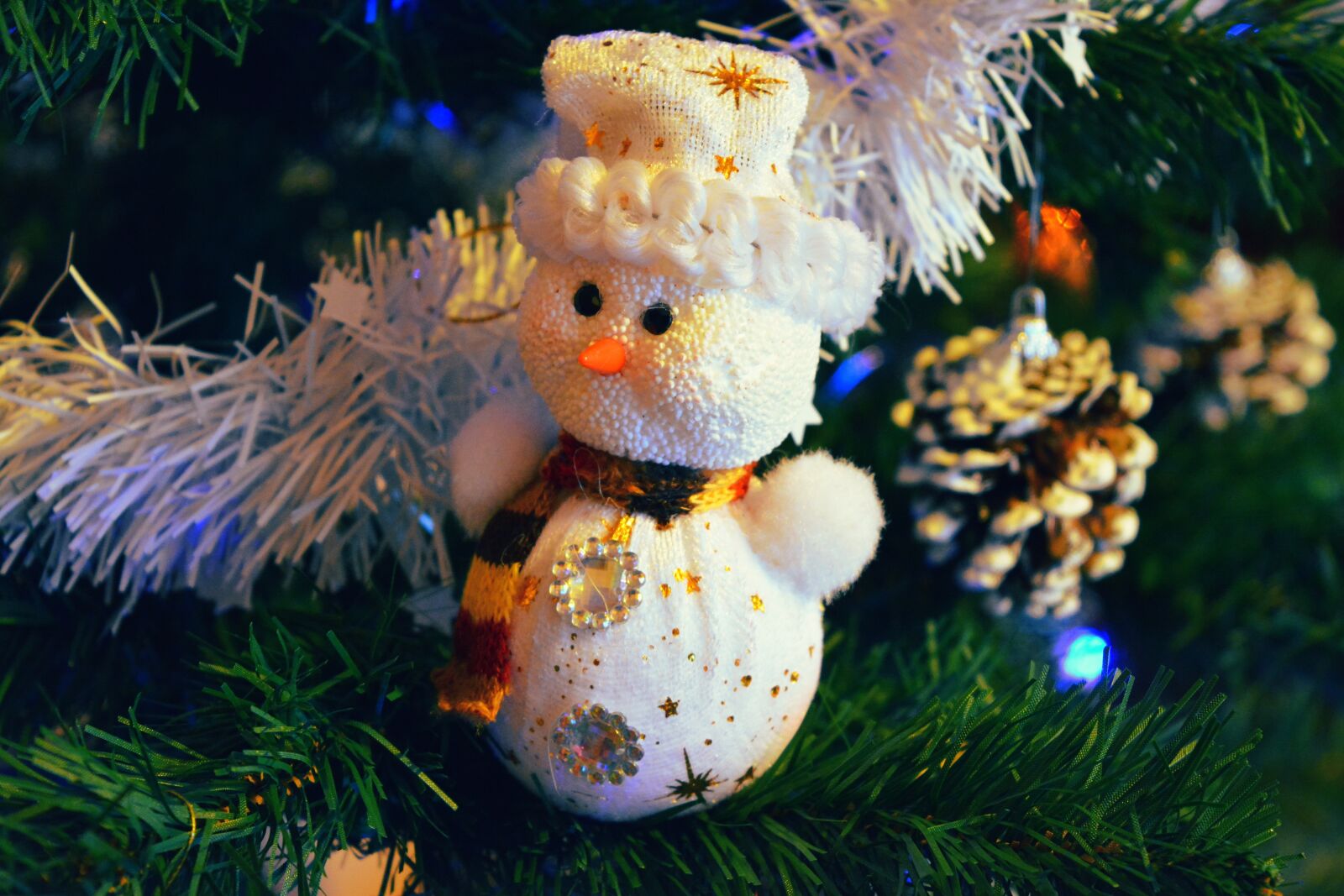 Nikon D5200 sample photo. Christmas, brad, artificial christmas photography