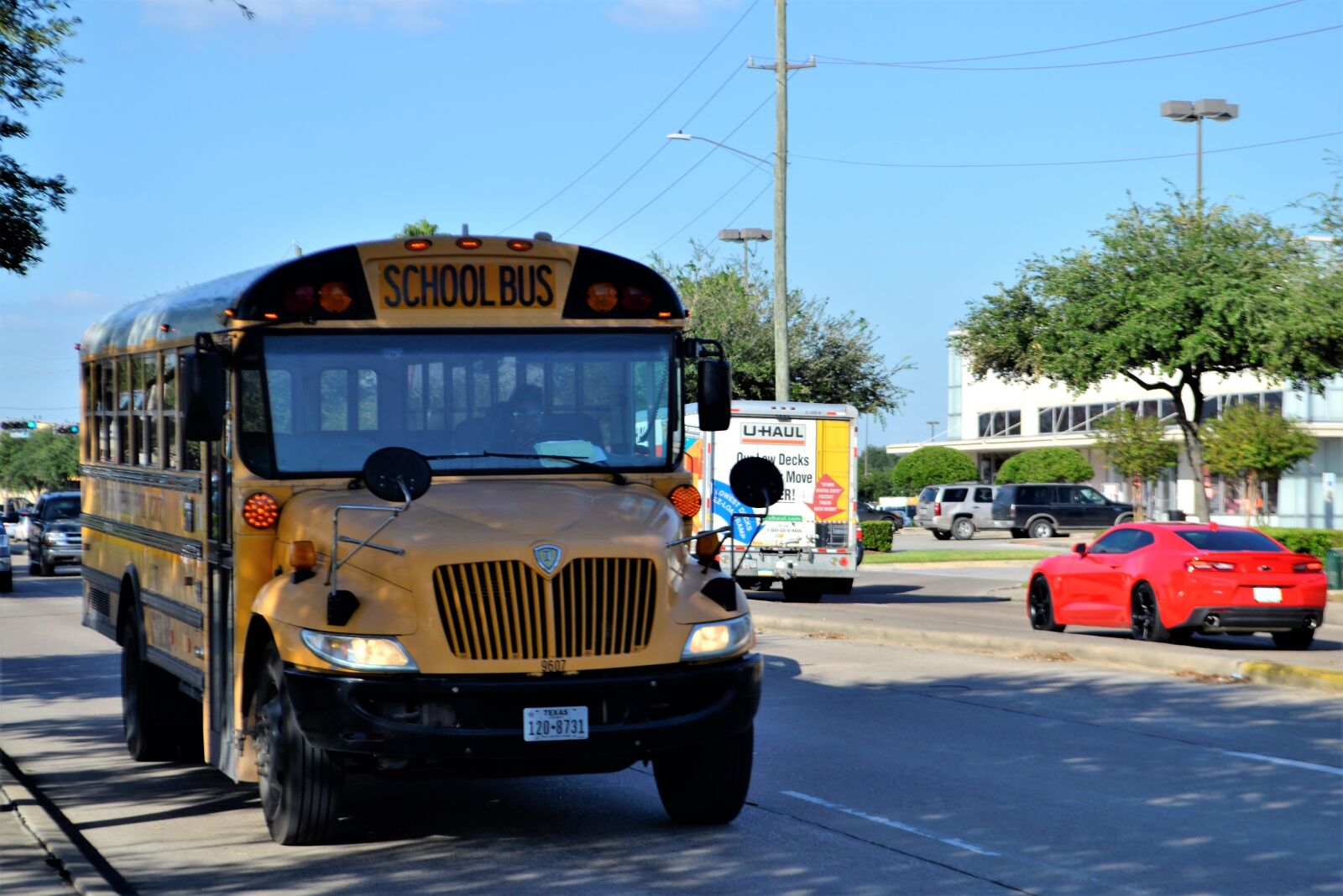Nikon D3100 sample photo. School bus, houston texas photography