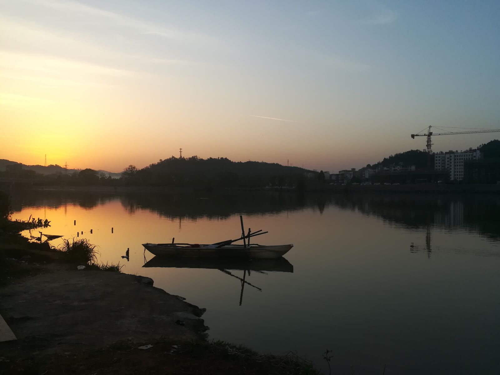 HUAWEI c??Eu?s 6X sample photo. Jiang, sunset, water photography