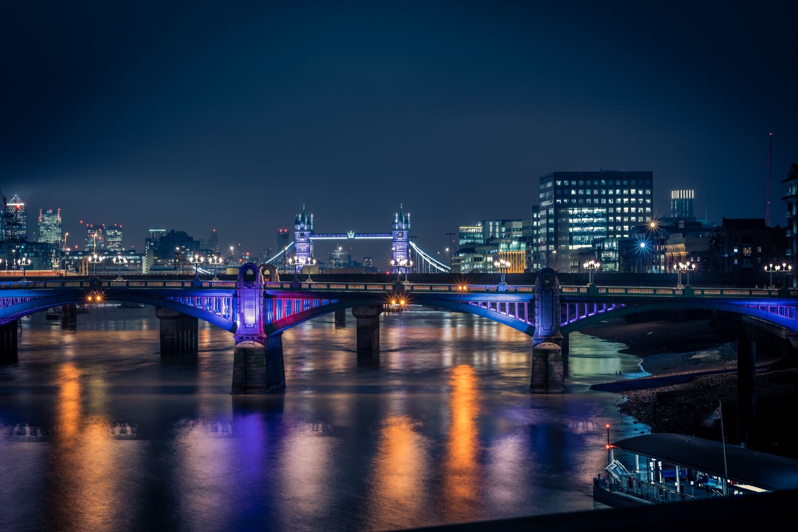 Nikon D750 sample photo. London, tower bridge, night photography