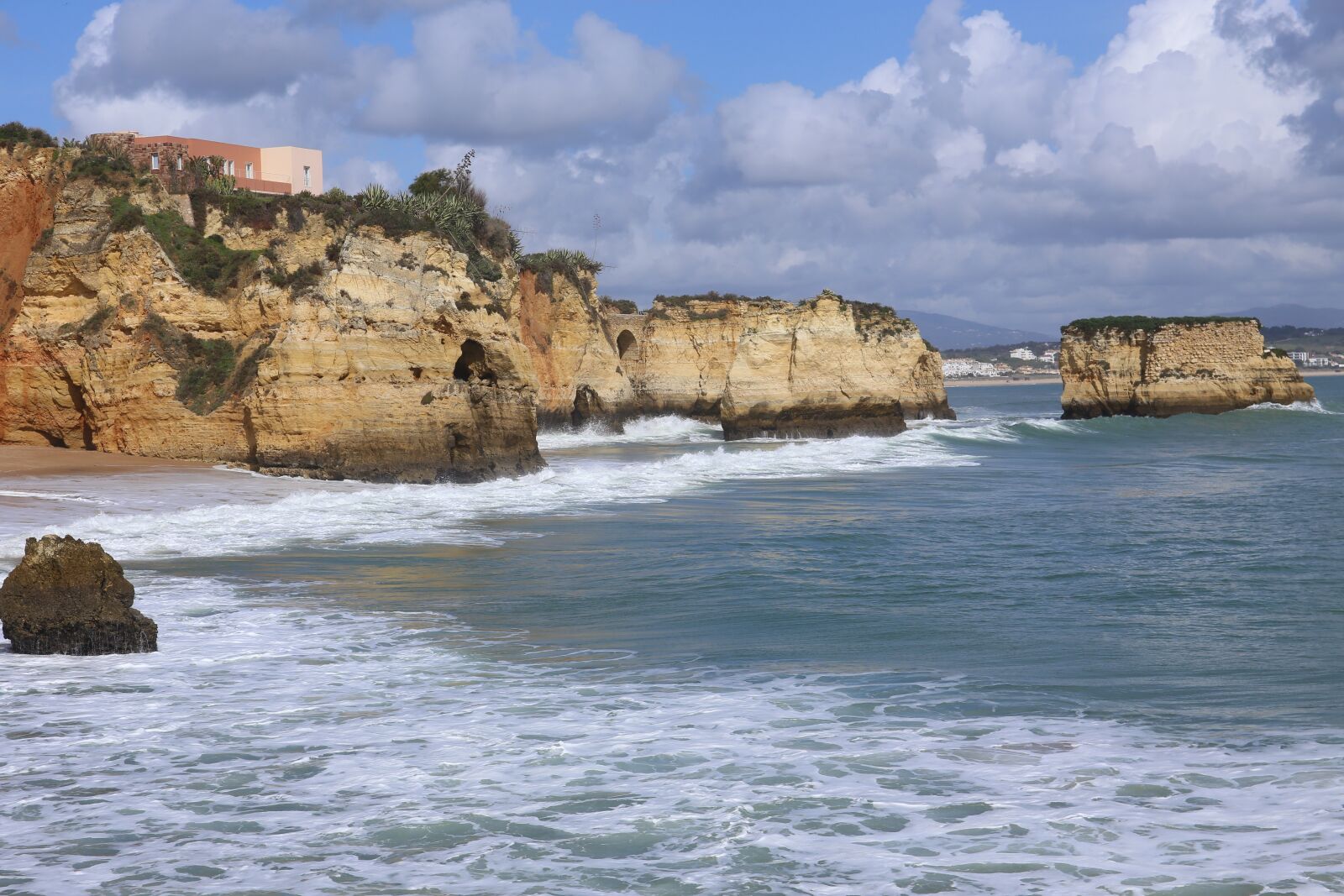 Canon EF 24-70mm F4L IS USM sample photo. Portugal, algarve, beach photography