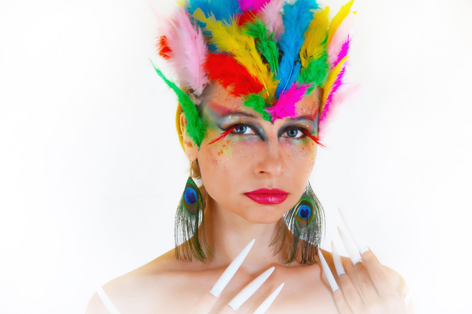 Nikon D3200 sample photo. Makeup, body painting, portrait photography
