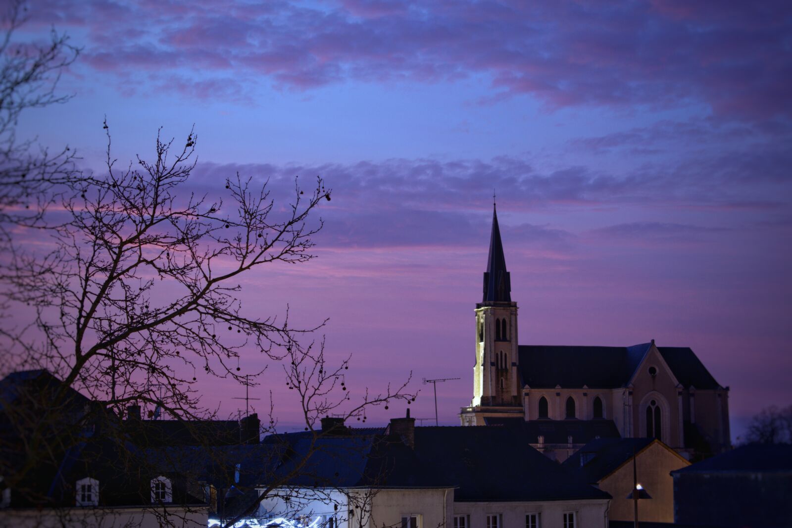 Nikon D3300 sample photo. Church, night, sky photography
