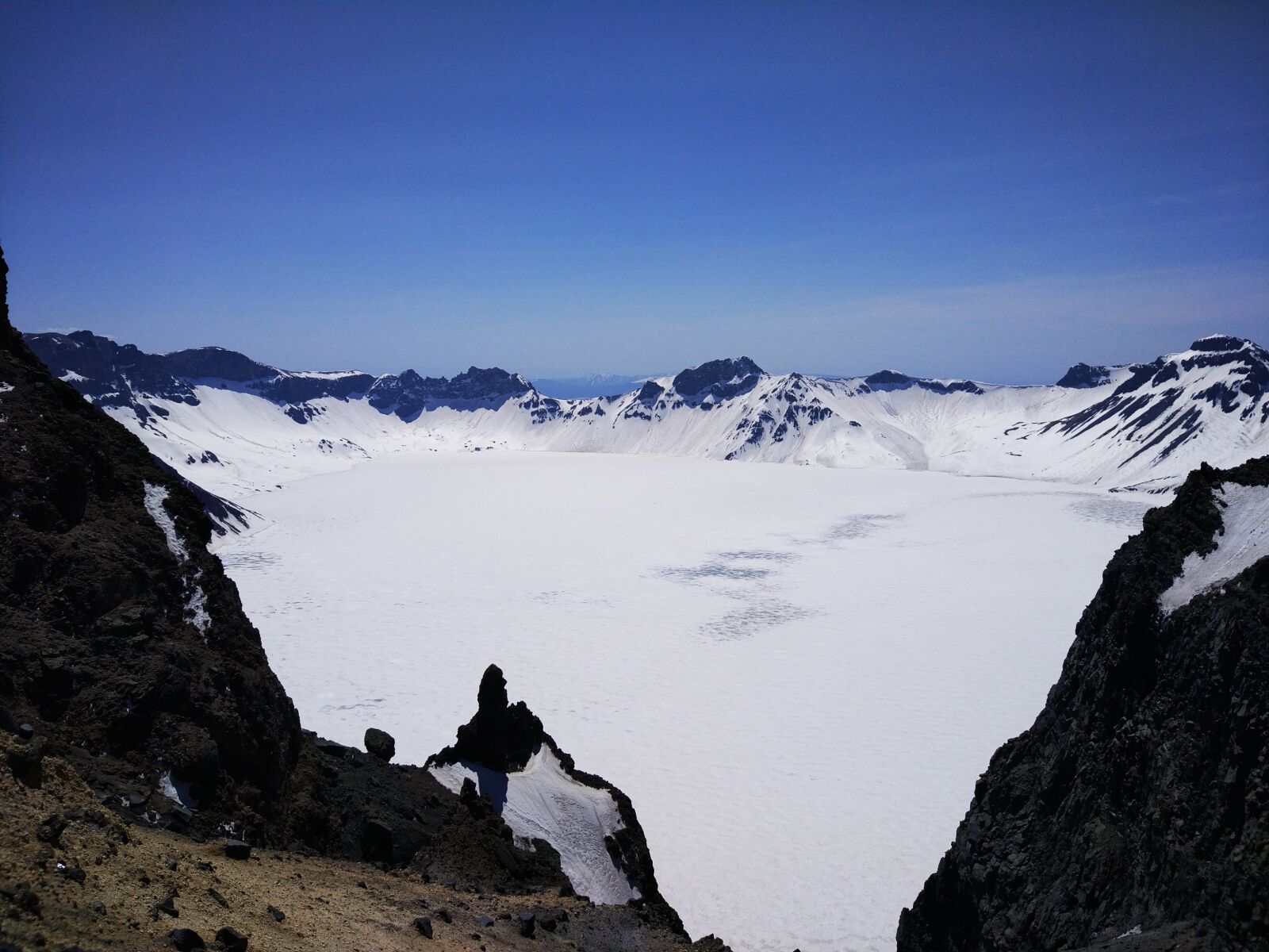 Xiaomi MI 5 sample photo. Changbai mountain, tianchi, snow photography