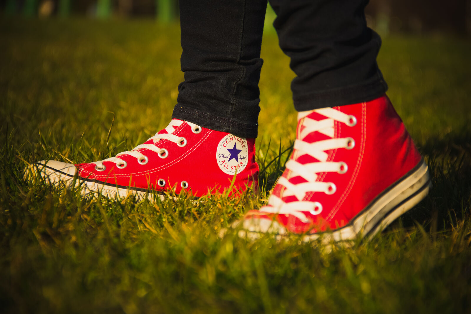 Canon EOS 600D (Rebel EOS T3i / EOS Kiss X5) sample photo. Converse, footwear, grass, logo photography