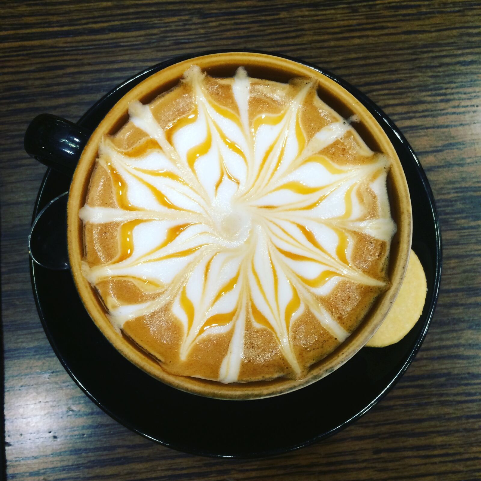 iPhone 5s back camera 4.15mm f/2.2 sample photo. Coffee, milk, black photography