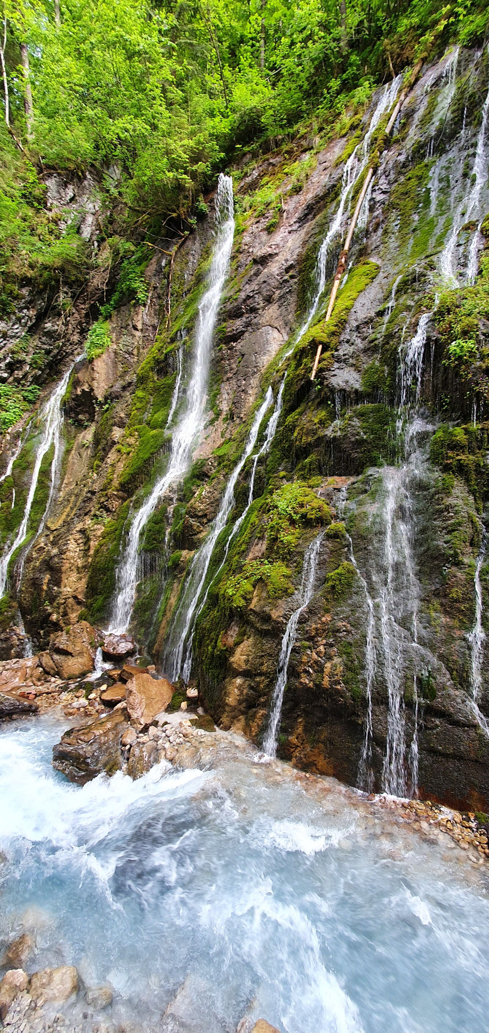 Samsung Galaxy S10 sample photo. Wimbachklamm, waterfall, water photography