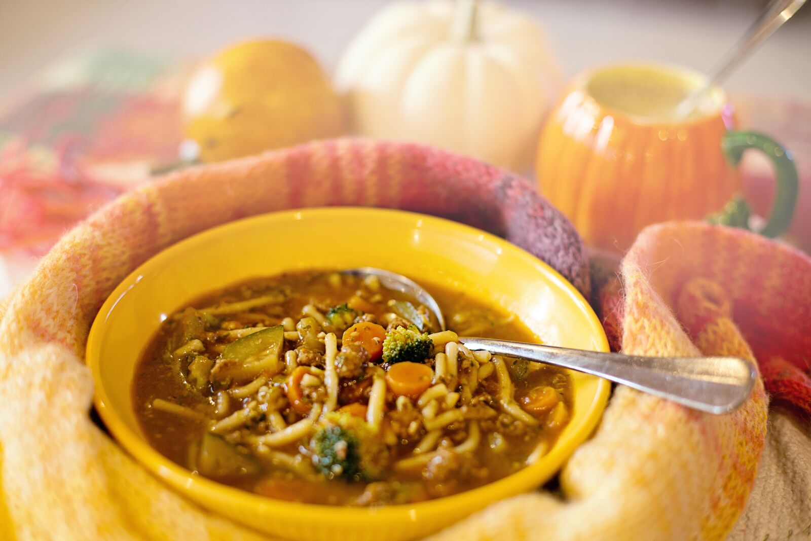Canon EF 50mm F1.4 USM sample photo. Soup, cozy, fall photography