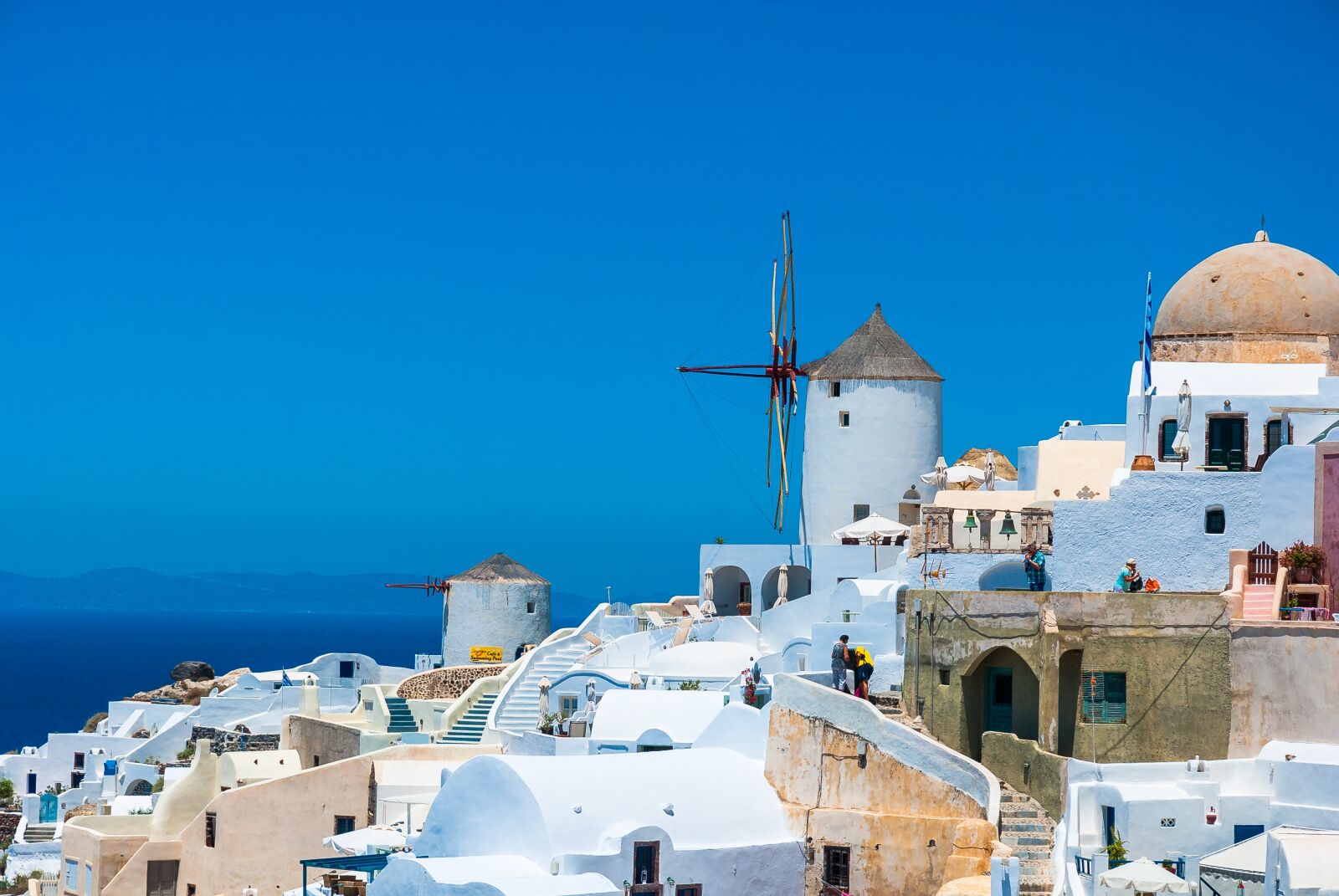 Nikon D80 sample photo. Greece, santorini, the sun photography
