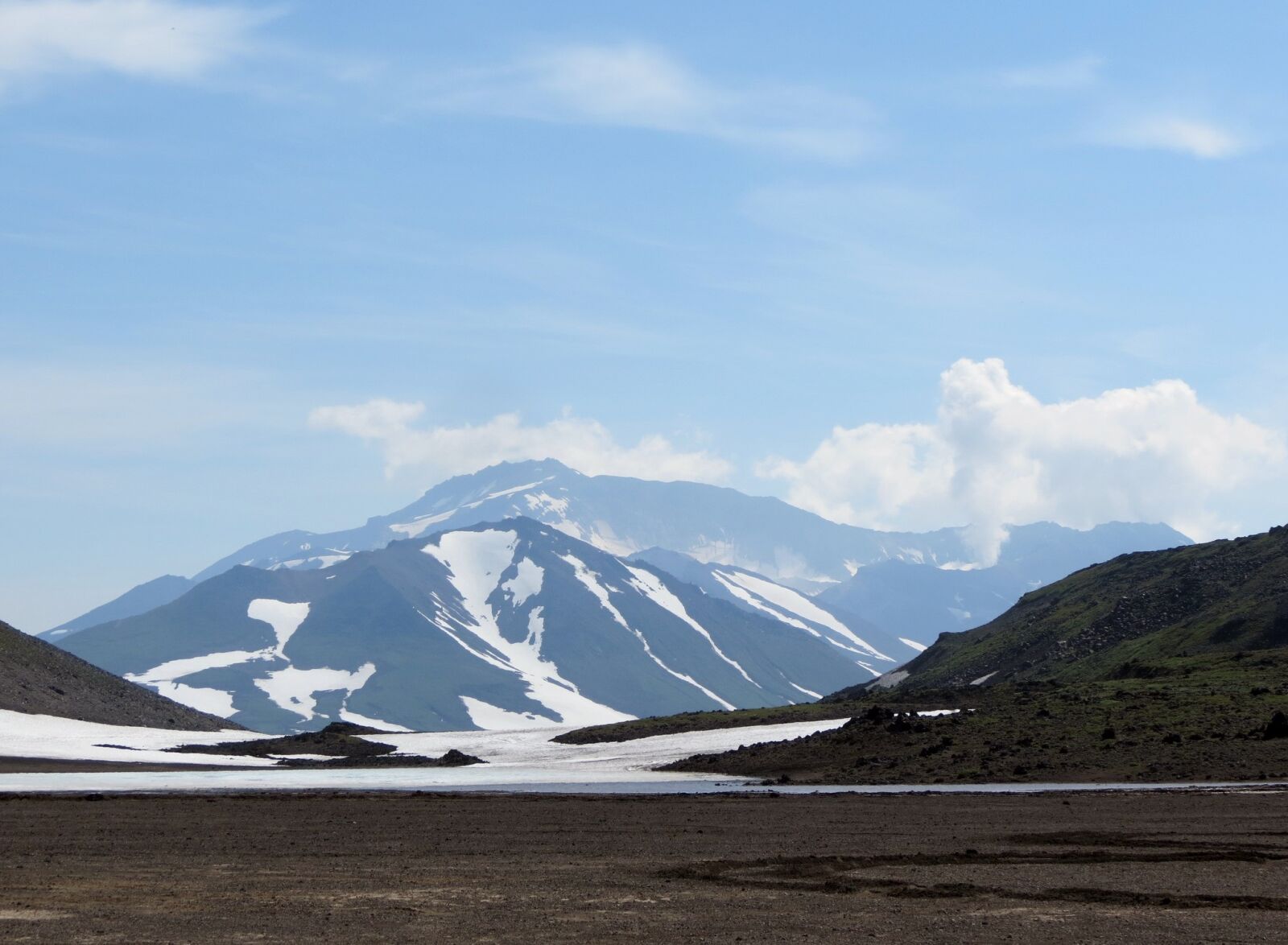 Canon PowerShot SX40 HS sample photo. The mutnovsky volcano, steam photography