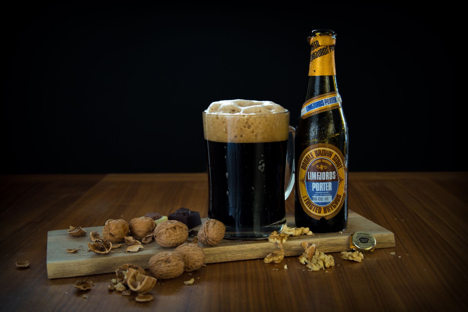 Canon EOS 6D + Canon EF 24-105mm F4L IS USM sample photo. Beer, nuts, foam photography