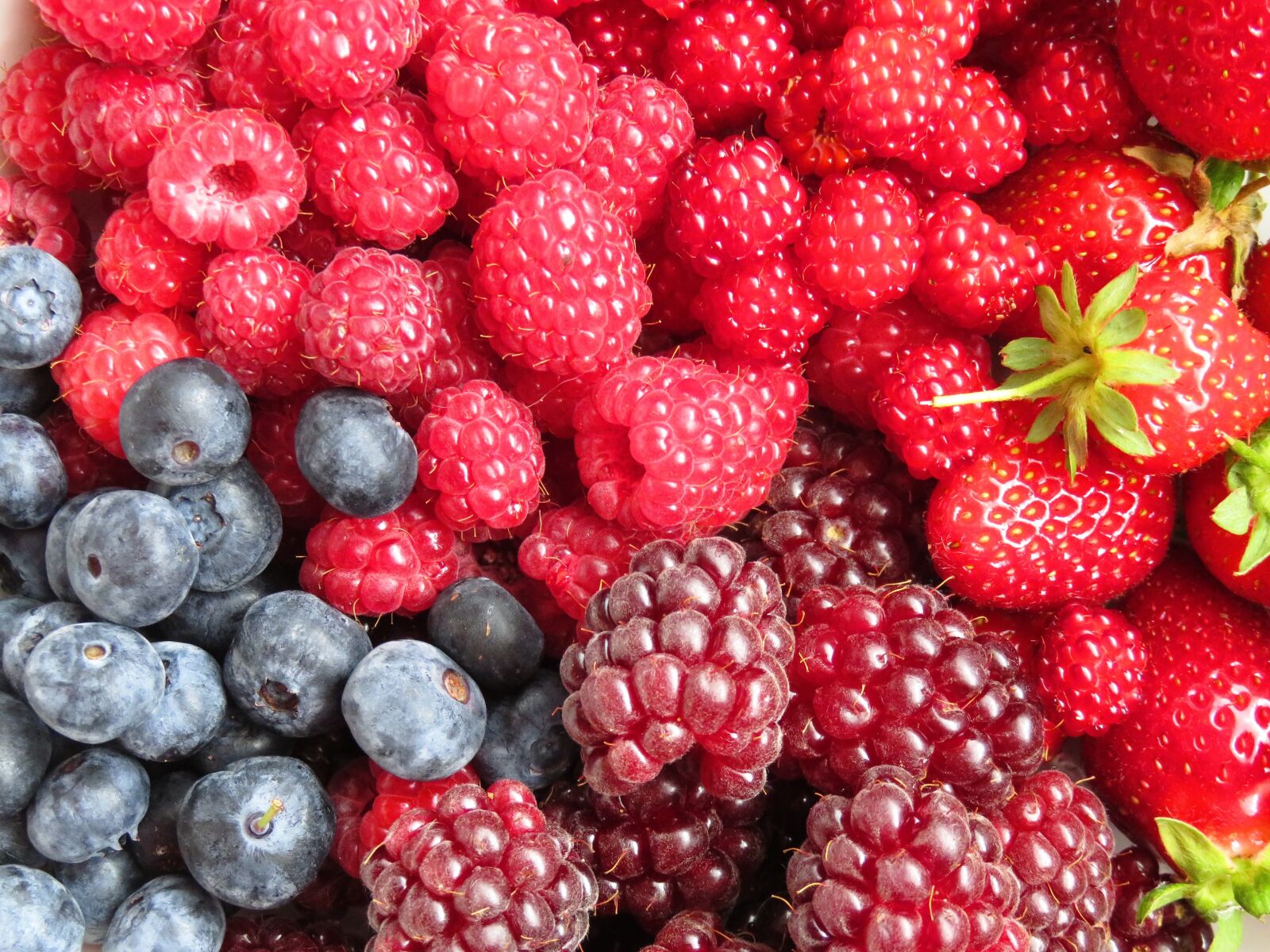 Canon PowerShot SX710 HS sample photo. Berries, raspberry, blueberries photography