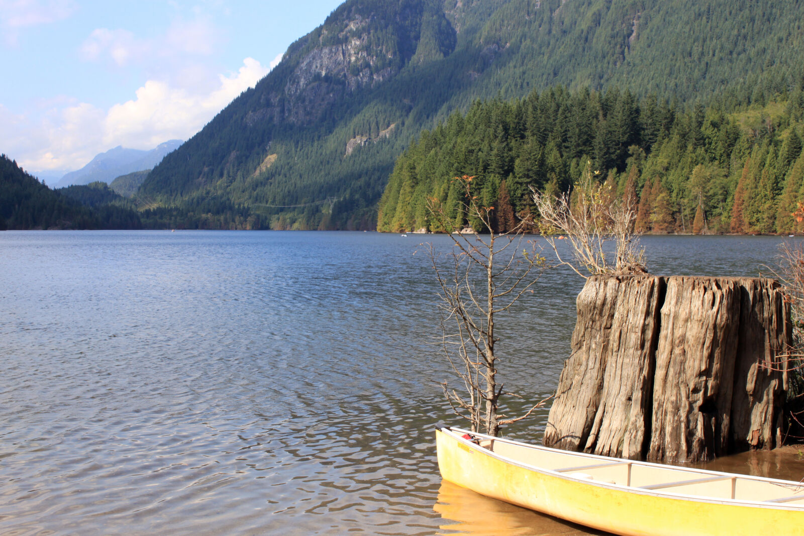 Canon EF-S 18-55mm F3.5-5.6 IS sample photo. Buntzen, lake, canada, canoe photography