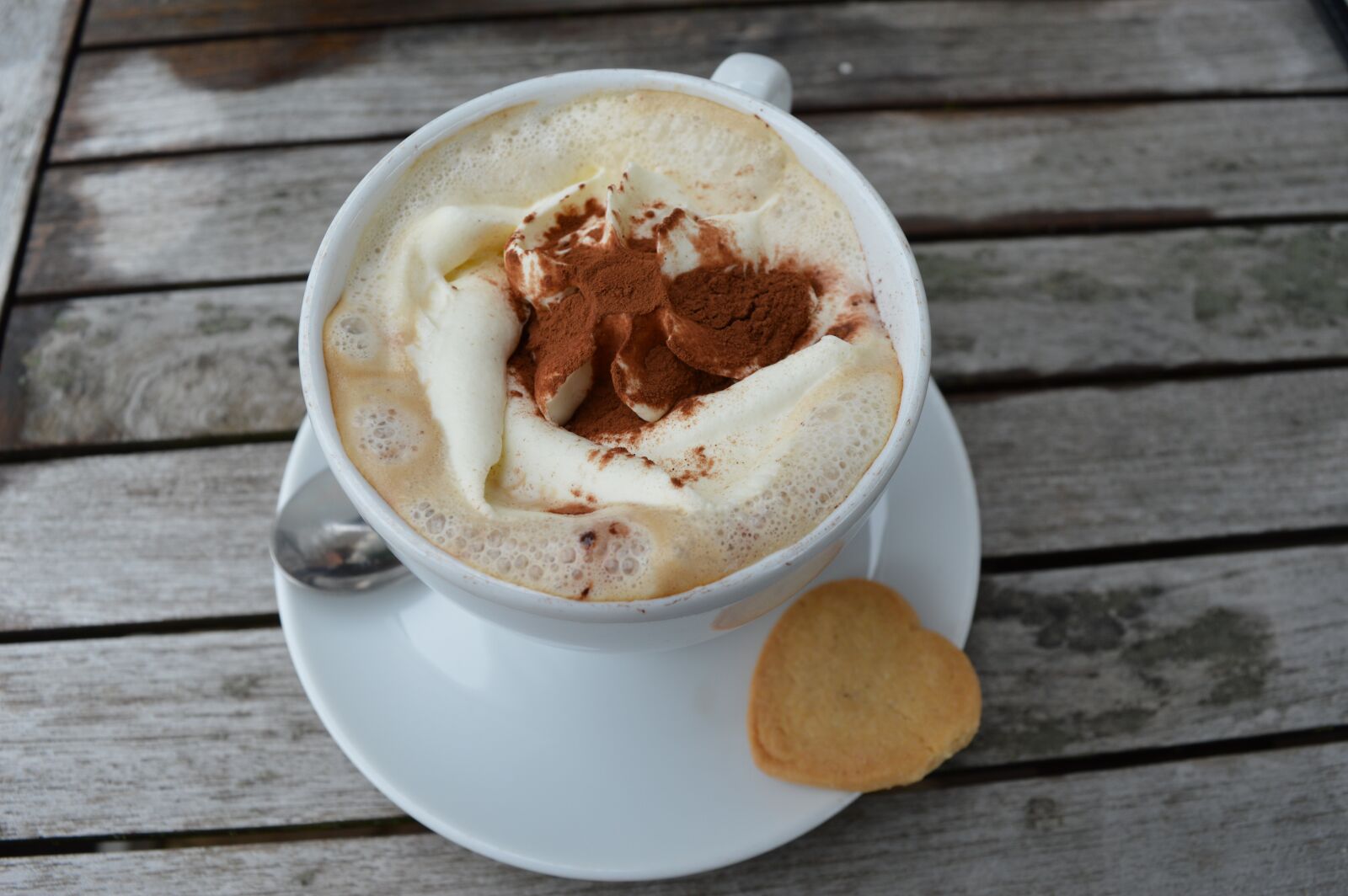 Nikon D3200 sample photo. Coffee, cookie, cappuccino photography