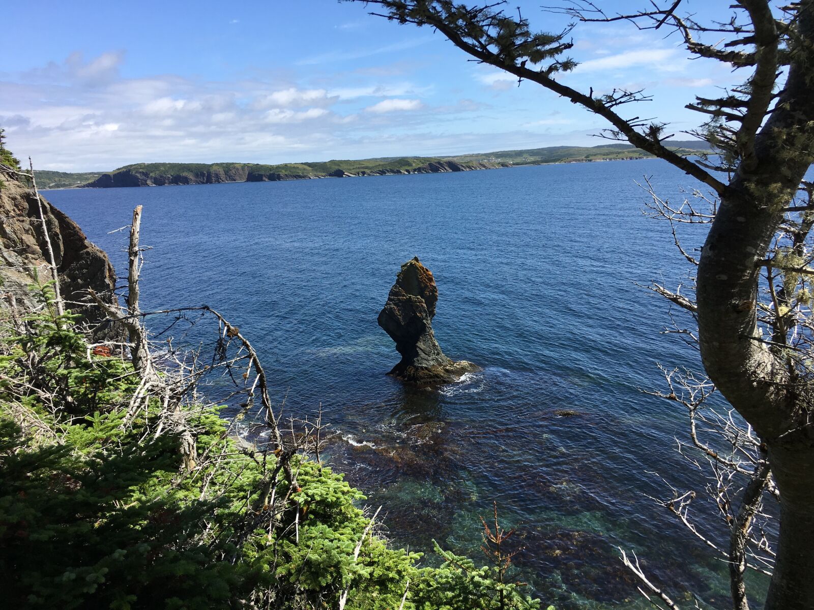iPhone 6s Plus back camera 4.15mm f/2.2 sample photo. Skerwink, seastack, blue photography