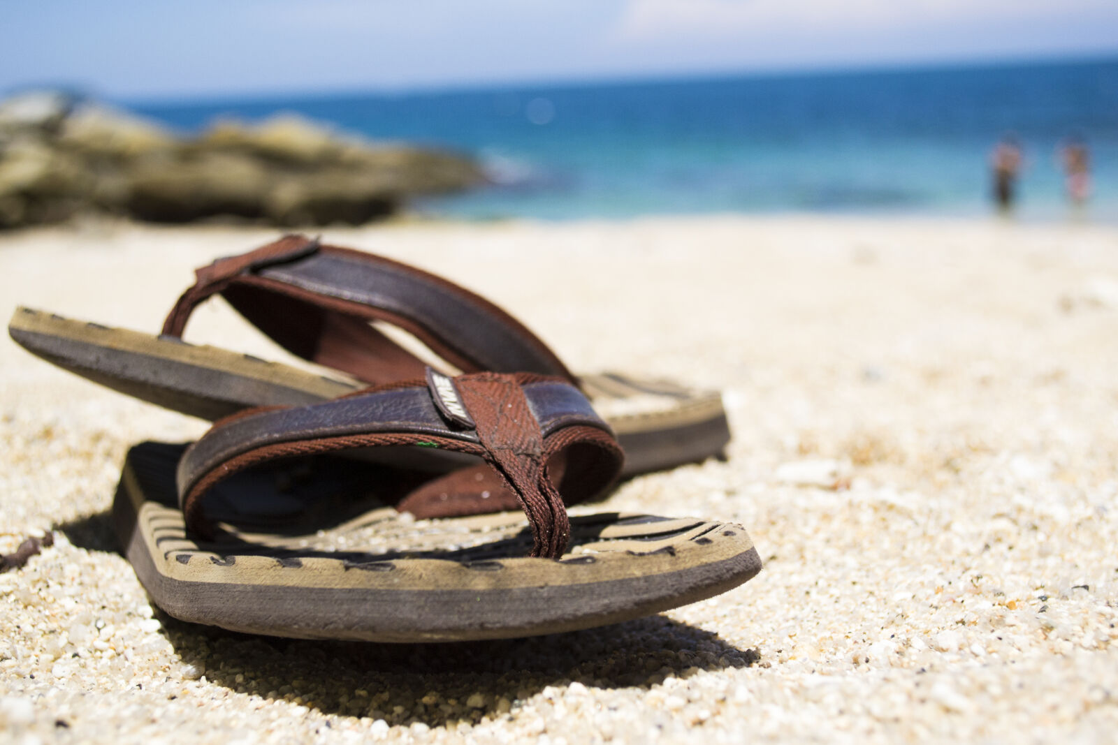 Nikon D3100 sample photo. Beach, flip, flops, sand photography