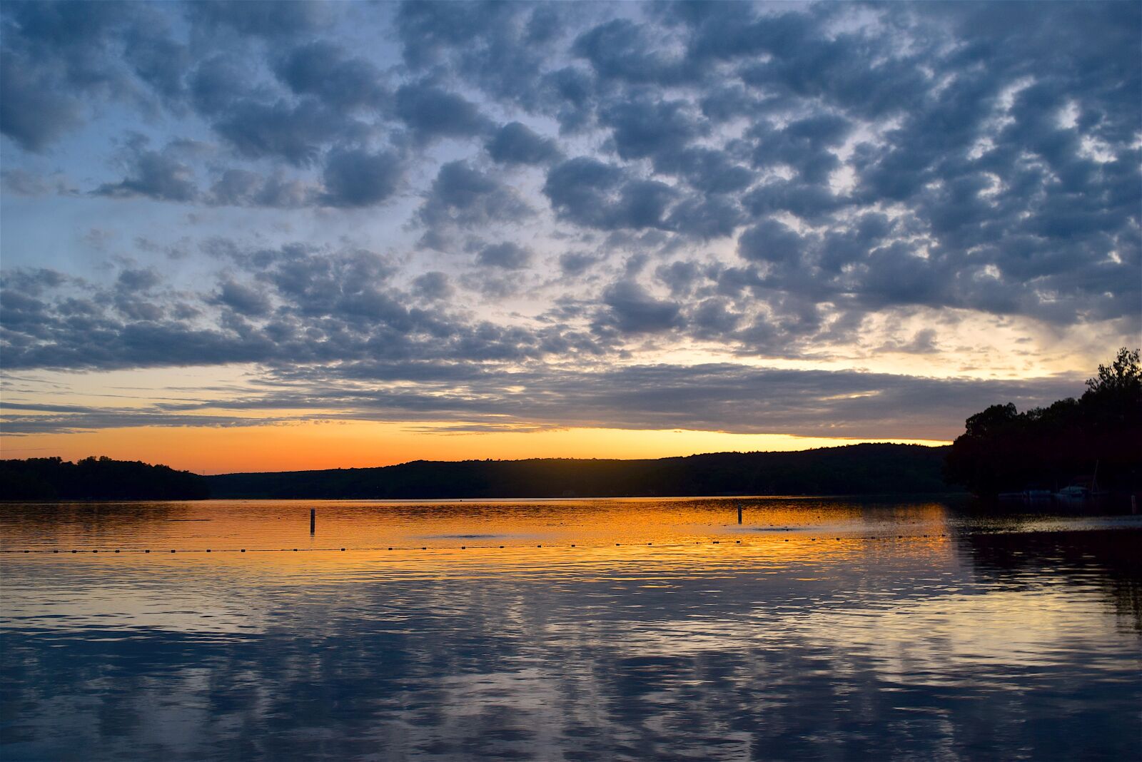 Nikon D3300 sample photo. Lake, sunset, clouds photography