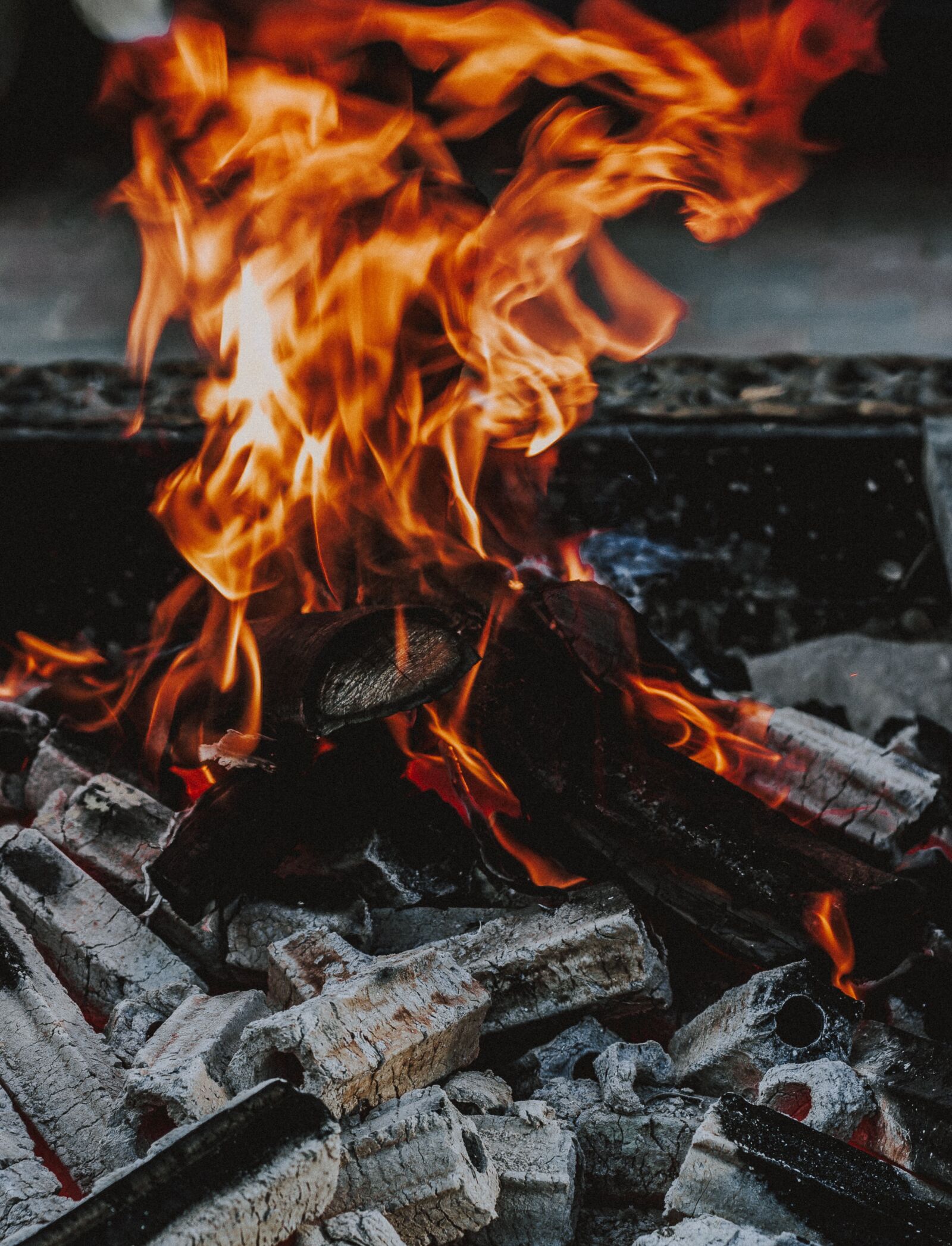 Canon EOS 600D (Rebel EOS T3i / EOS Kiss X5) + Canon EF 50mm F1.8 II sample photo. Fire, coal, fireplace photography