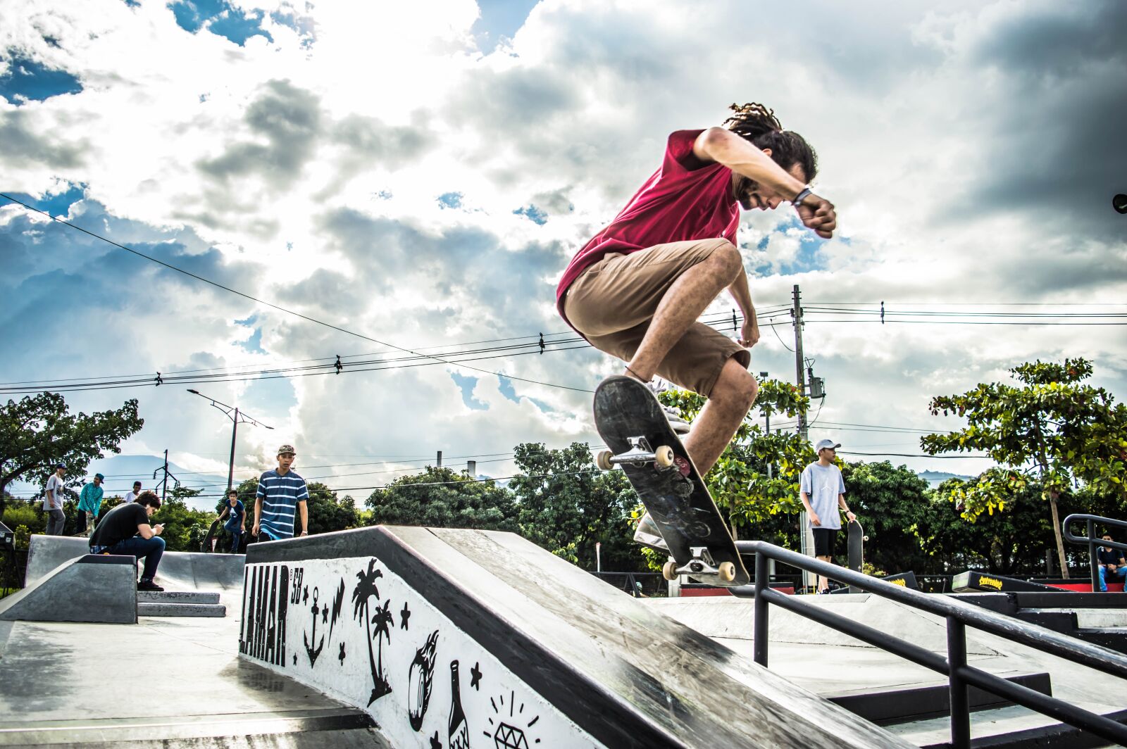 Nikon D3200 sample photo. Skate, medellin, beam photography