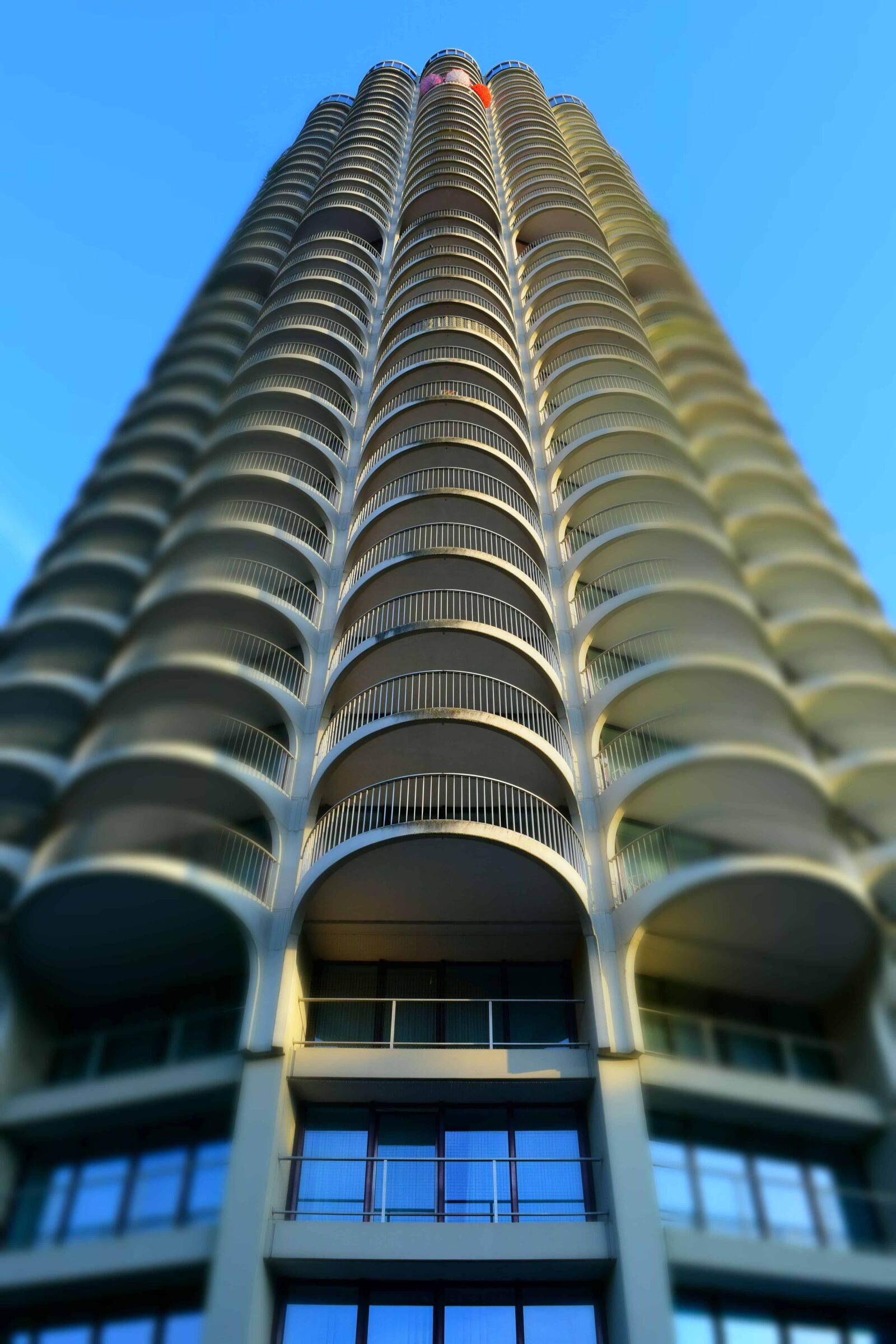 Nikon D3300 sample photo. Modern, tower, facade, balcony photography