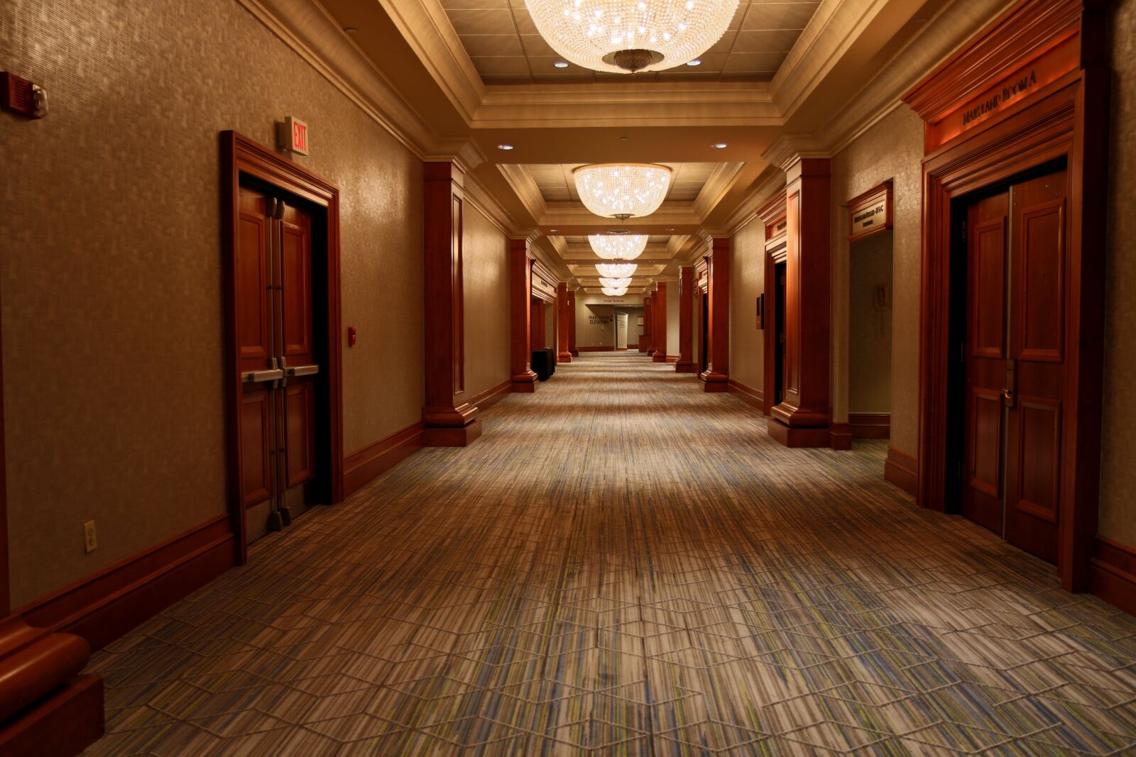 Canon EOS 70D sample photo. Hotel, corridor, conference photography