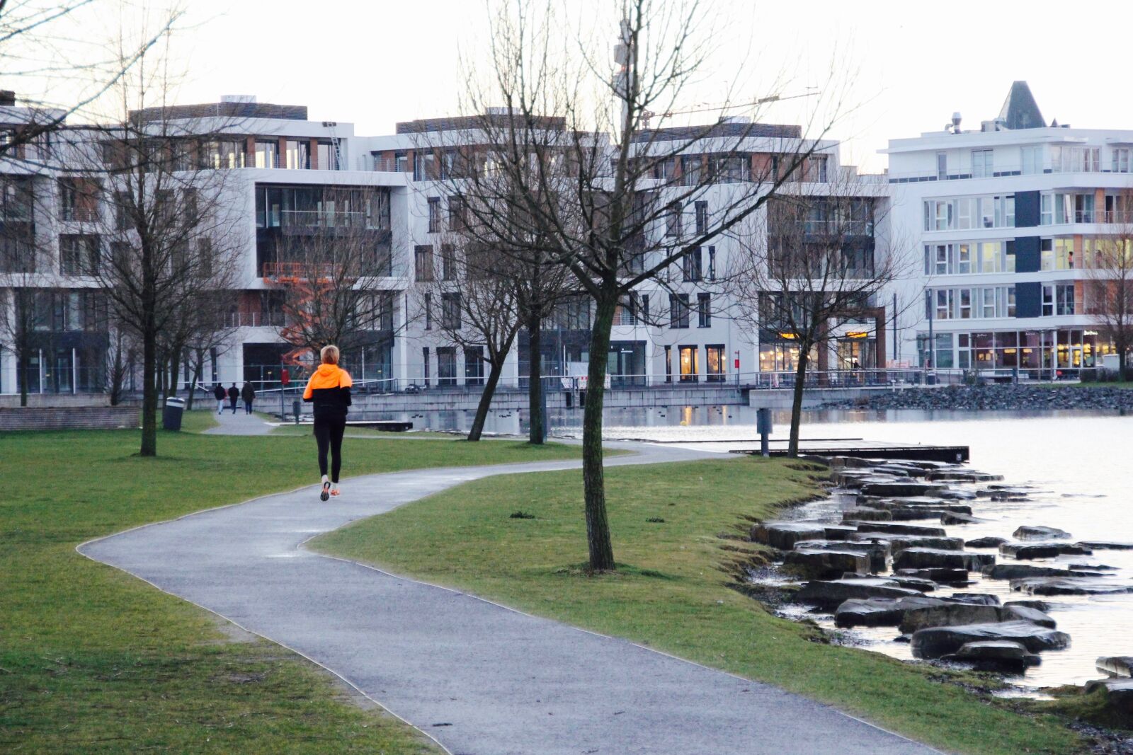 Canon EOS 60D sample photo. Jog, lake, houses photography