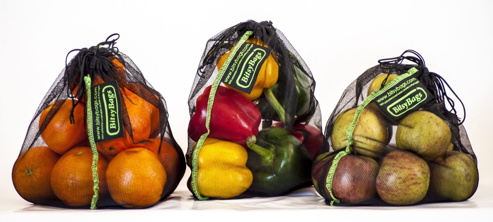 Nikon D5000 sample photo. Shopping bags, sustainable, fruits photography