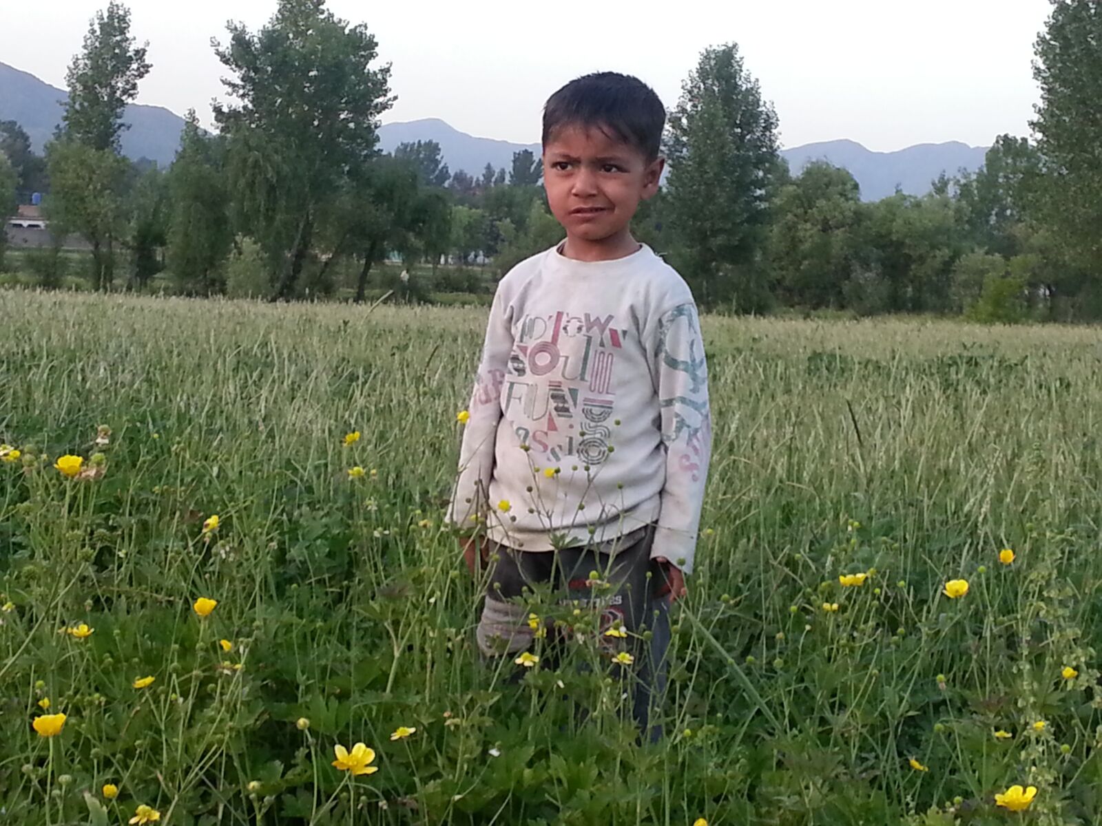 Samsung Galaxy S3 sample photo. Baby in greenery, happy photography