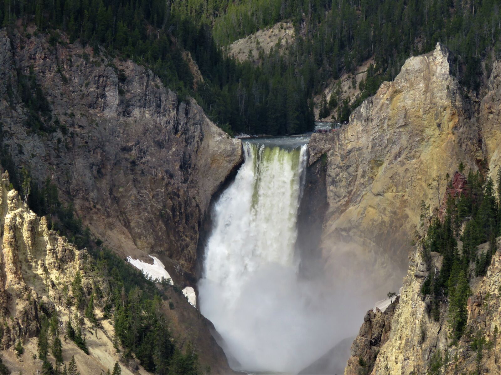 Canon PowerShot SX60 HS sample photo. Water fall, wyoming, yellowstone photography